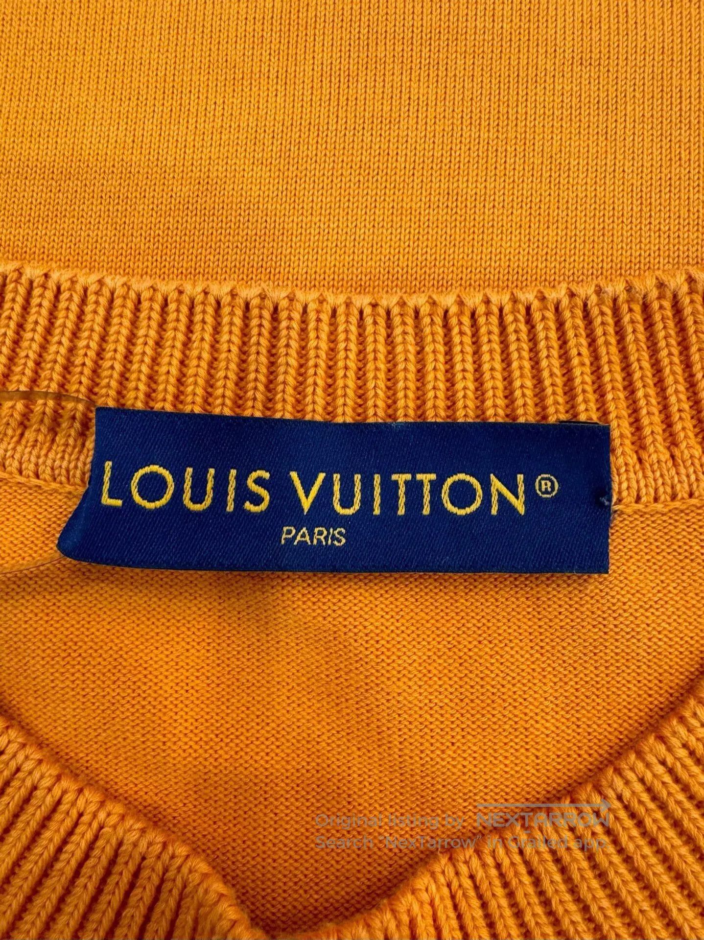 Louis Vuitton Louis Vuitton Orange Embroidered Logo Men's Tee. Size US M / EU 48-50 / 2 - 5 Thumbnail