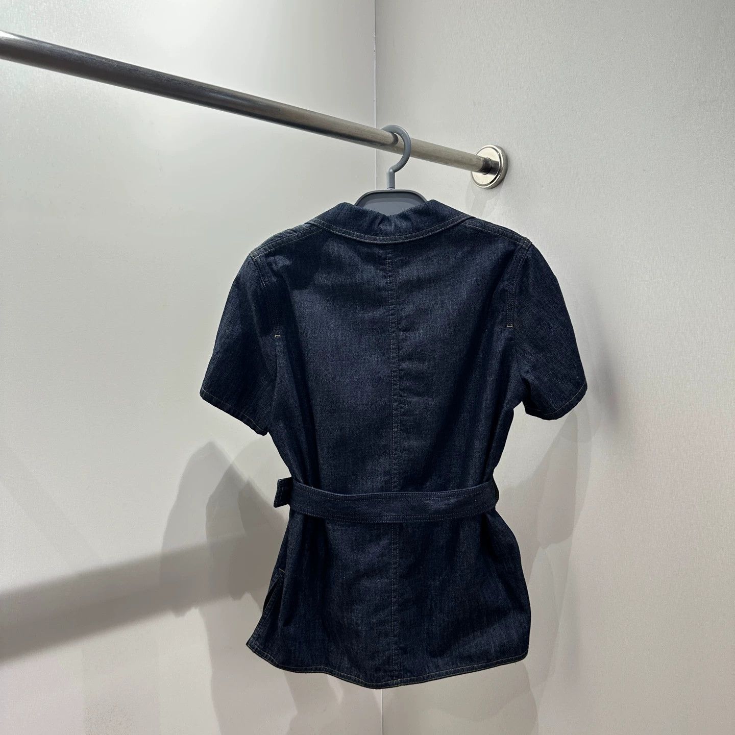 Christian Dior Monsieur Christian Dior feb303 Lapel Tie Denim Jacket 36 Size XS / US 0-2 / IT 36-38 - 2 Thumbnail