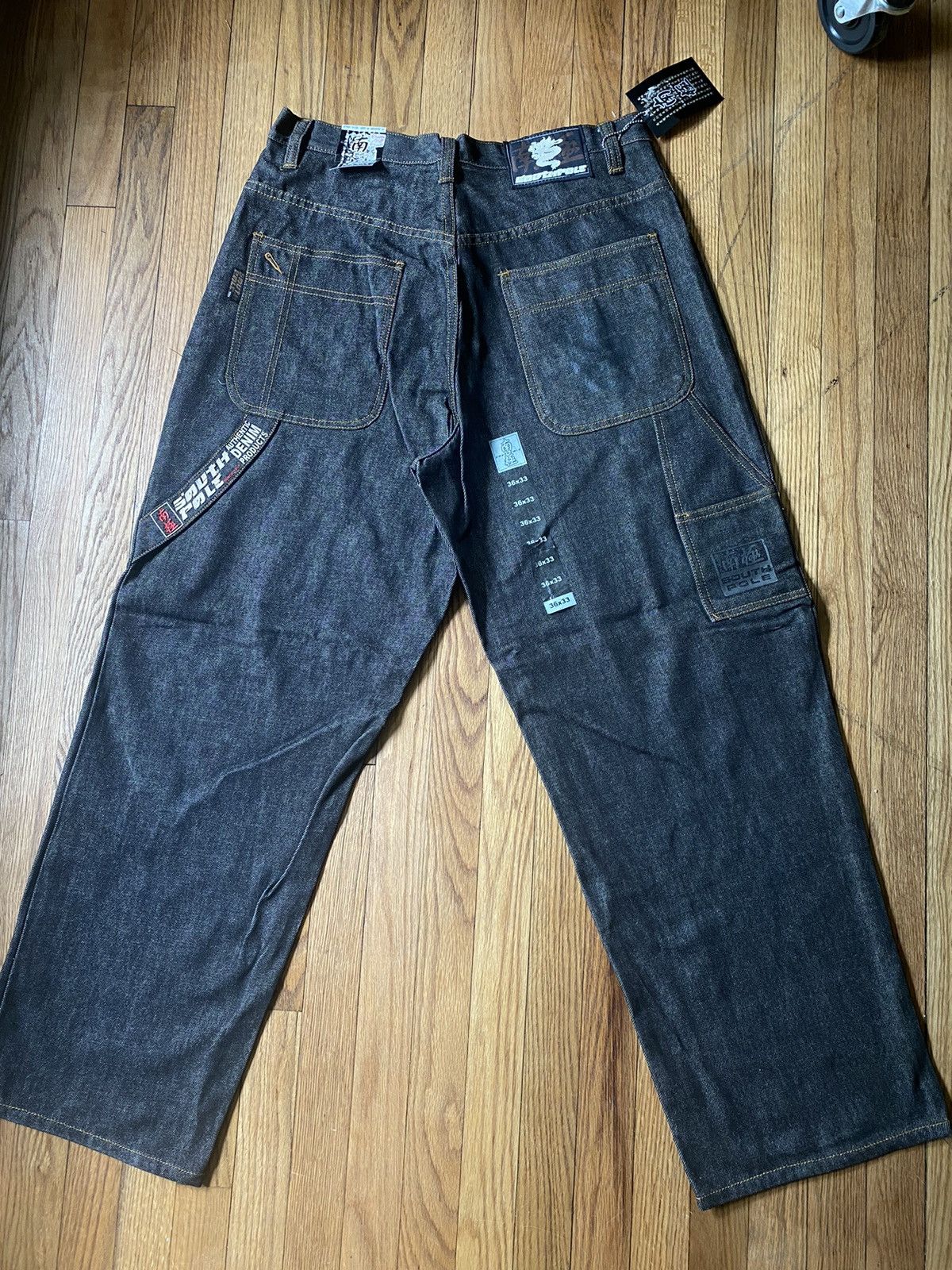 image of Jnco x Southpole Deadstock Vintage Southpole Year Of The Dragon Jeans in Black, Men's (Size 36)