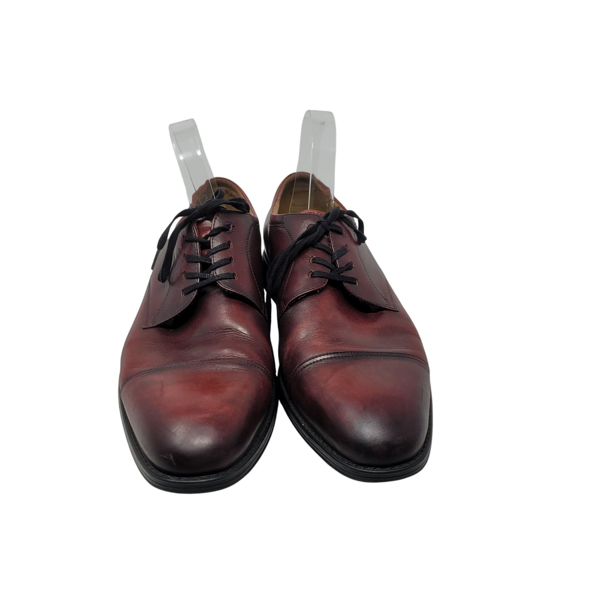 Florsheim Florsheim Mens Oxblood Burgundy Leather Cap Toe Oxford Shoes Size US 10 / EU 43 - 4 Thumbnail