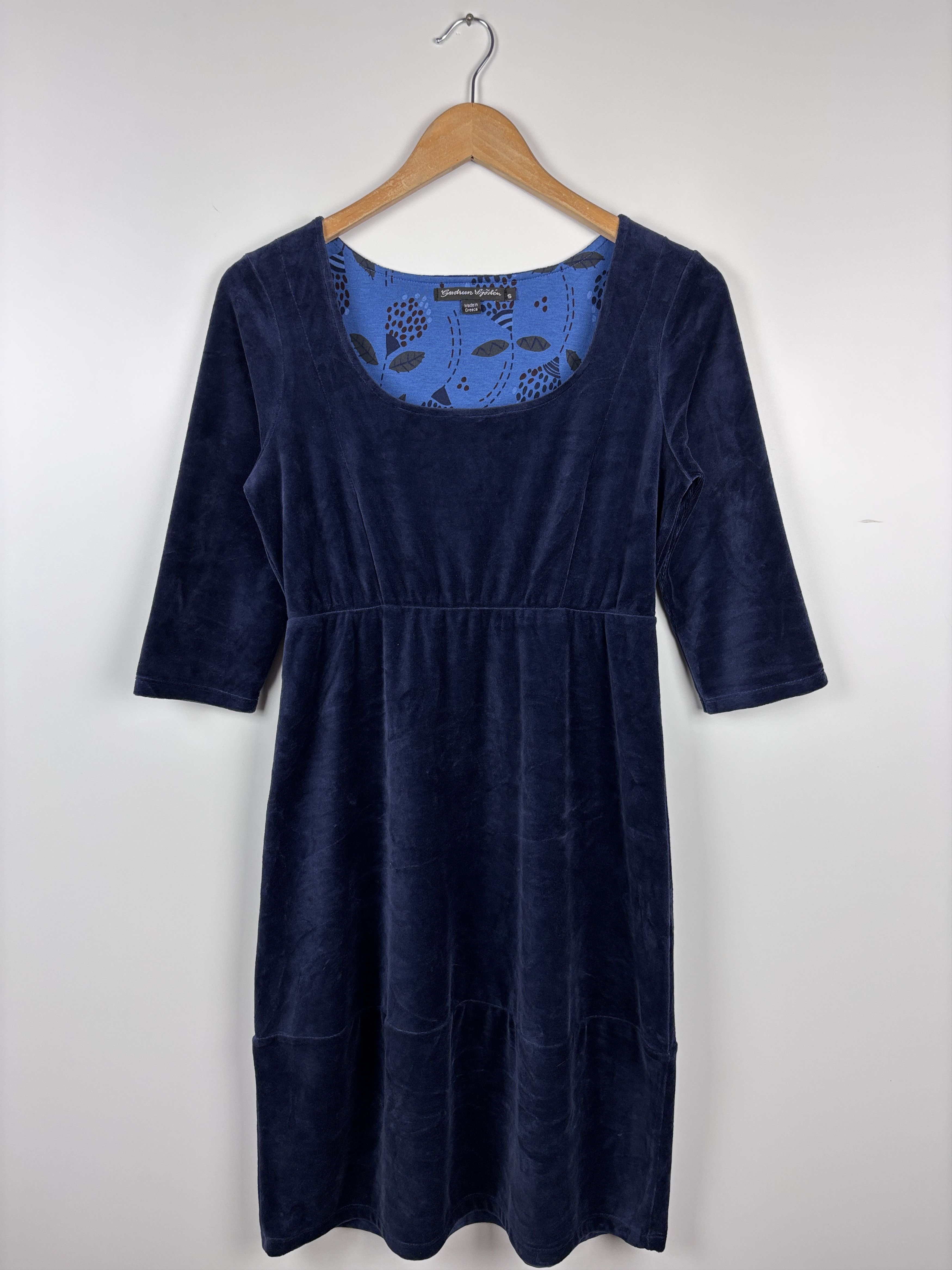 Gudrun Sjoden Gudrun Sjoden Velour Dress Blue Size S Size S / US 4 / IT 40 - 1 Thumbnail