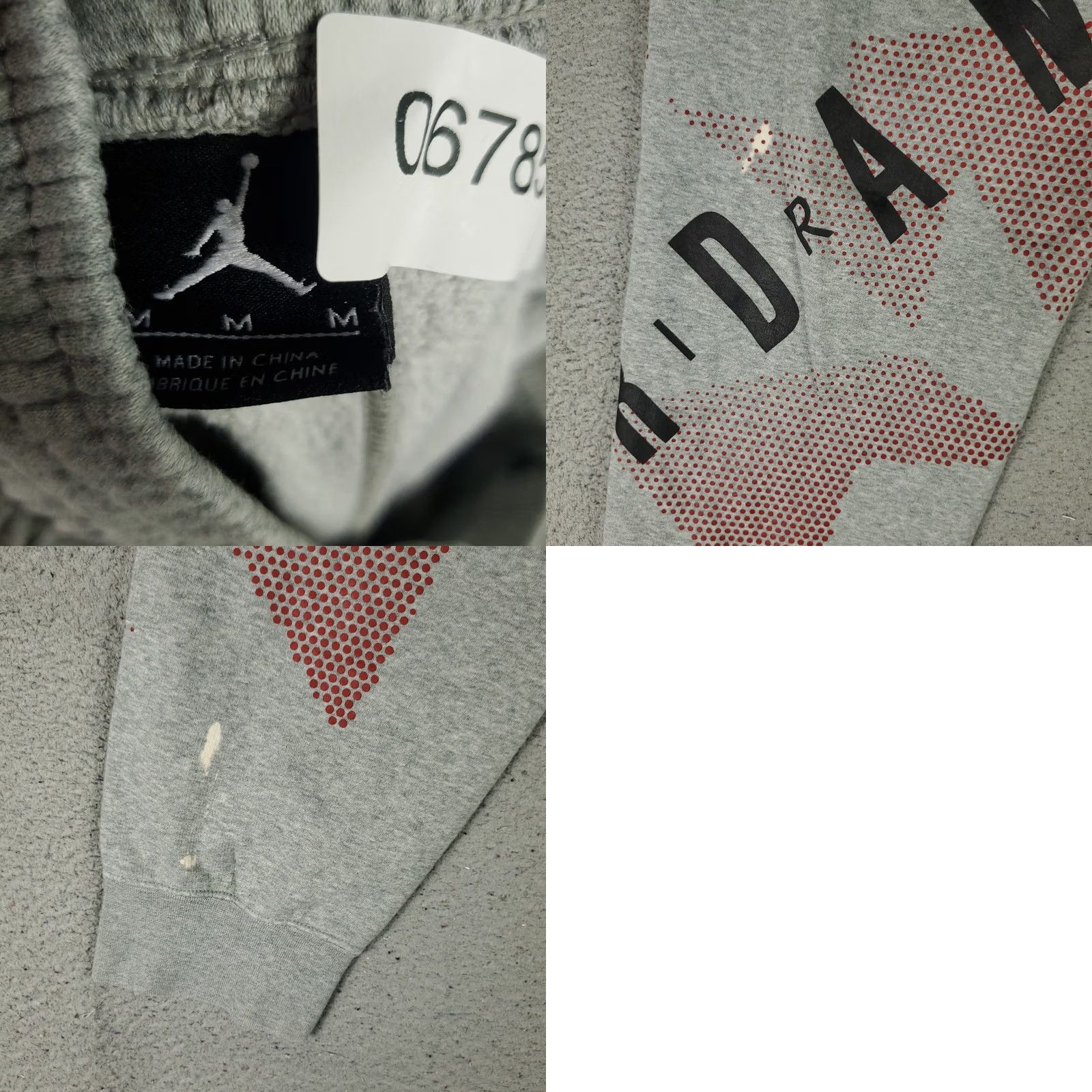 Jordan Brand Jordan Pants Mens Medium Gray Track Joggers Sweatpants Size US 31 - 9 Thumbnail