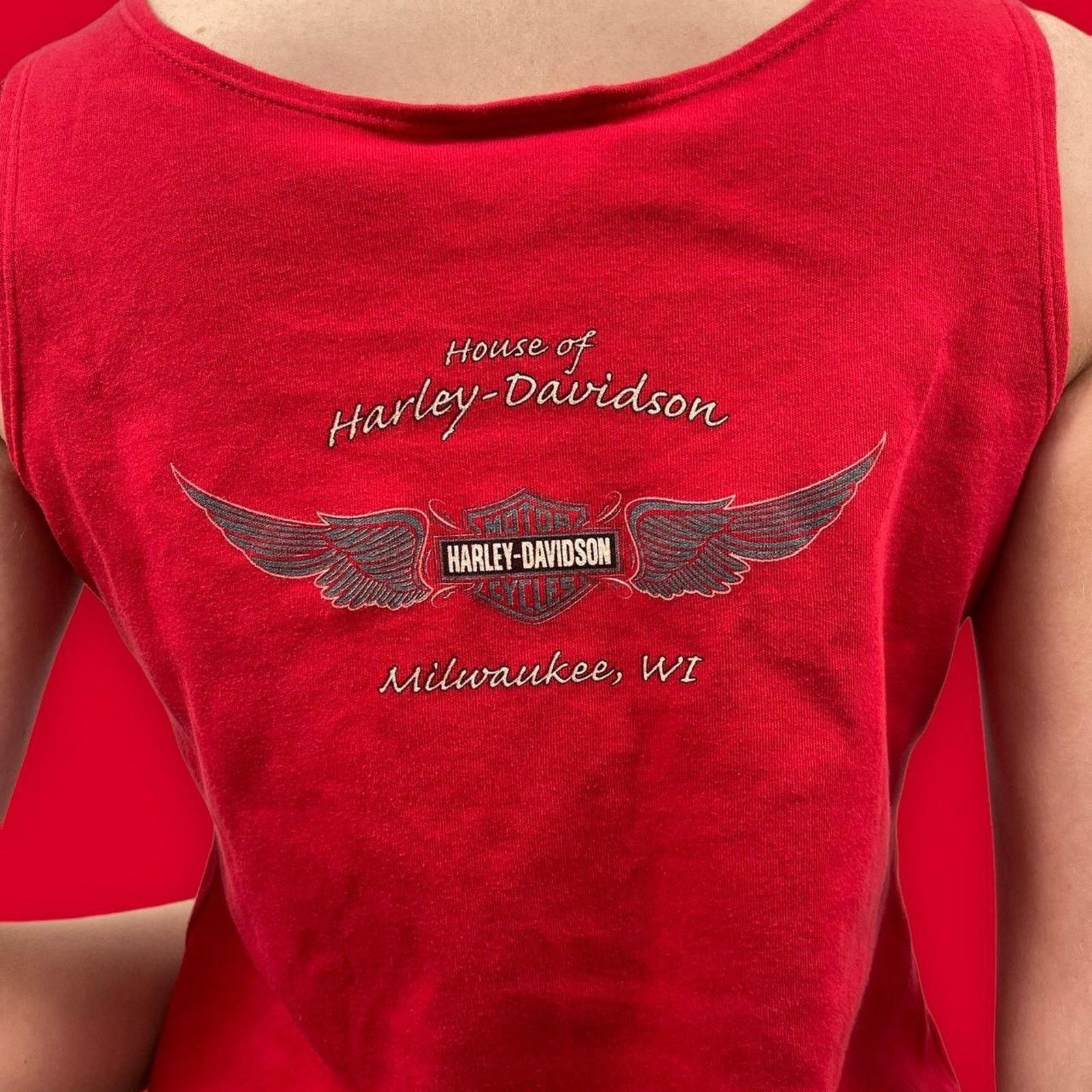 Harley Davidson Vintage harley davidson crop top Size L / US 10 / IT 46 - 5 Thumbnail