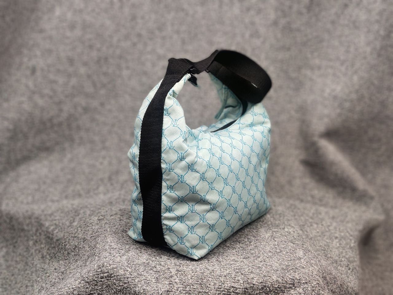 Polo Ralph Lauren Vintage Lauren Ralph Lauren Hobo Handbag blue Monogram Y2K Size ONE SIZE - 9 Thumbnail