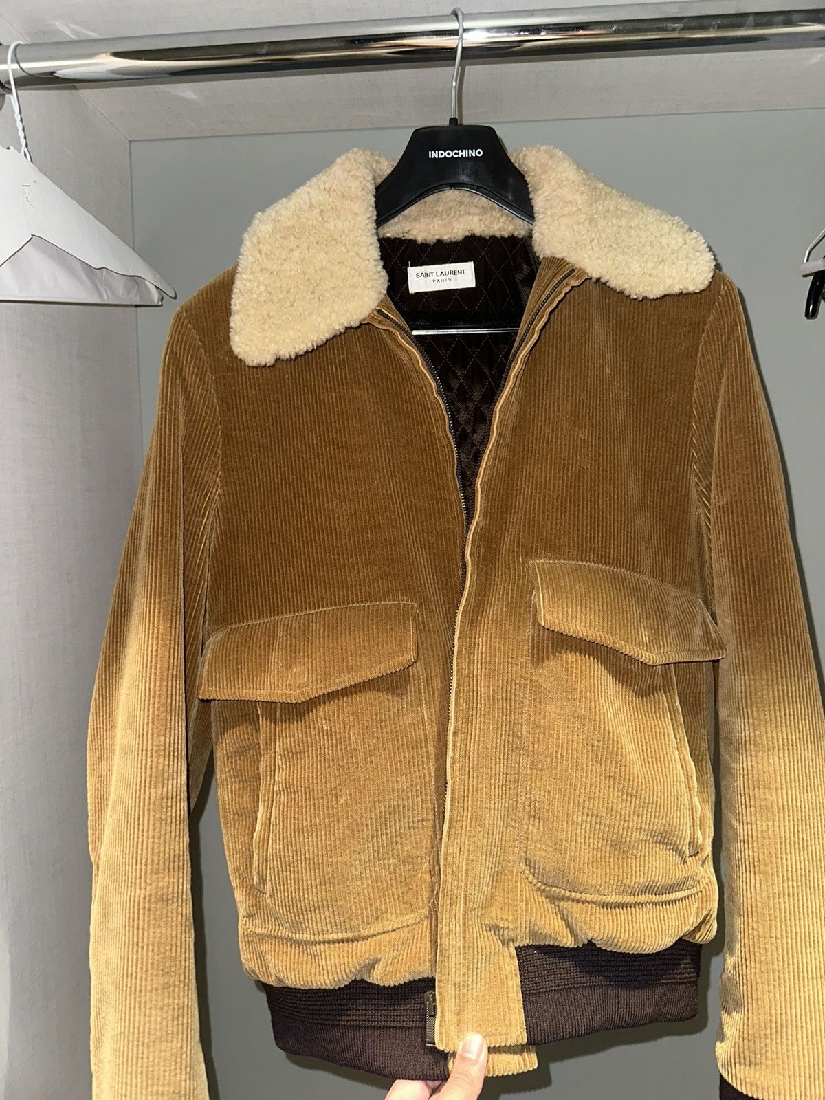 Saint Laurent Paris × Yves Saint Laurent YSL Bomber Jacket Size US M / EU 48-50 / 2 - 2 Thumbnail