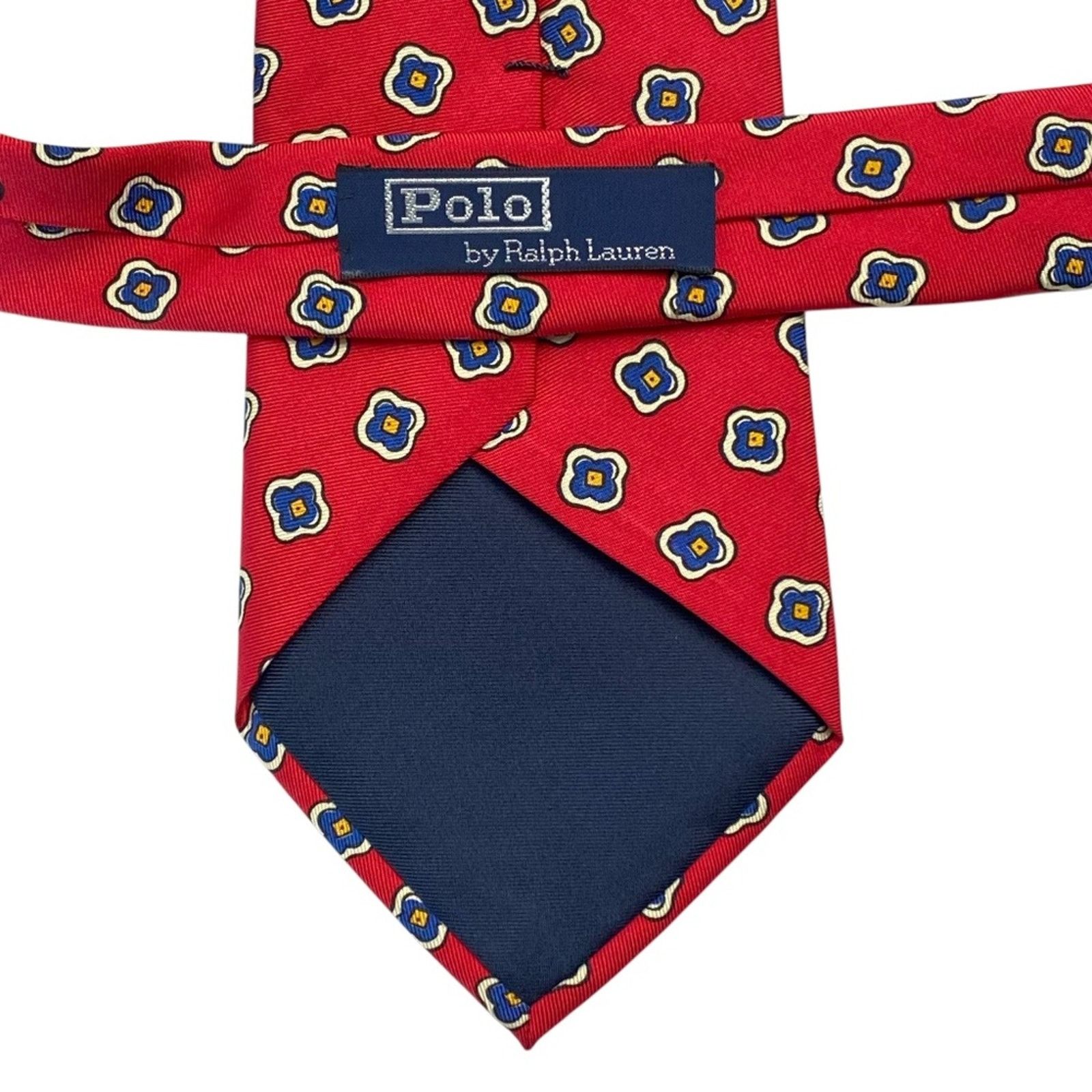 Polo Ralph Lauren POLO by Ralph Lauren 100% Silk Tie Necktie Red in Floral Size ONE SIZE - 2 Thumbnail