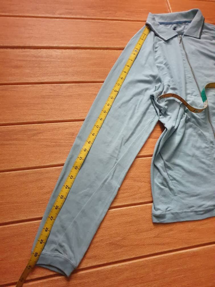Champion Champion baby blue zipper longsleeve shirt Size S / US 4 / IT 40 - 6 Thumbnail