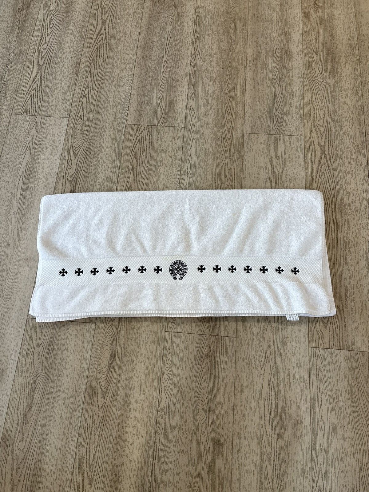 Chrome Hearts Chrome Hearts White Horseshoe Embroidered Bath Towel Size ONE SIZE - 1 Thumbnail