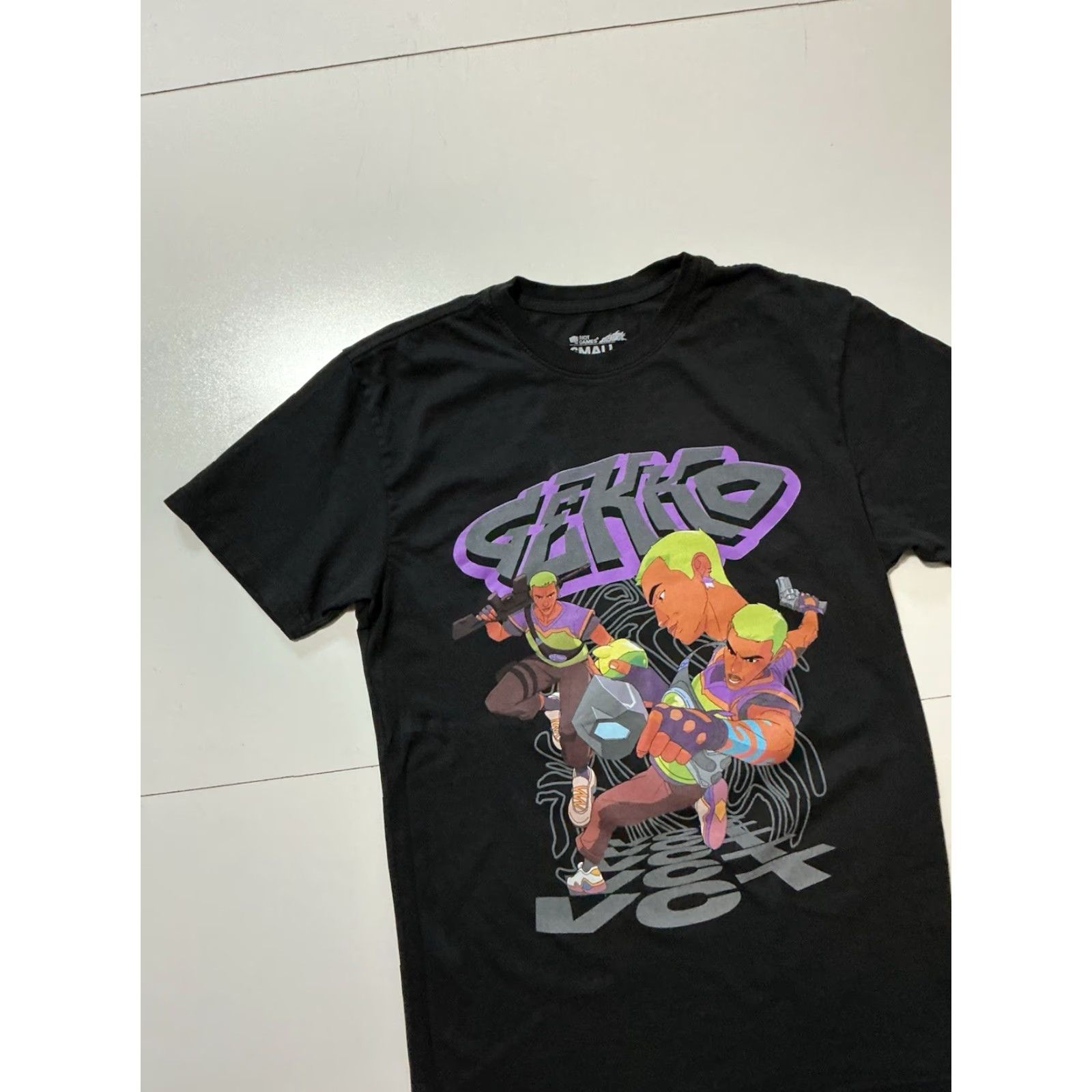 Champion Riot Games Fortiche League Of Legends Arcane Gekko Valorant Champions T-Shirt SM Men Black Short Sleeve S Size US S / EU 44-46 / 1 - 3 Thumbnail