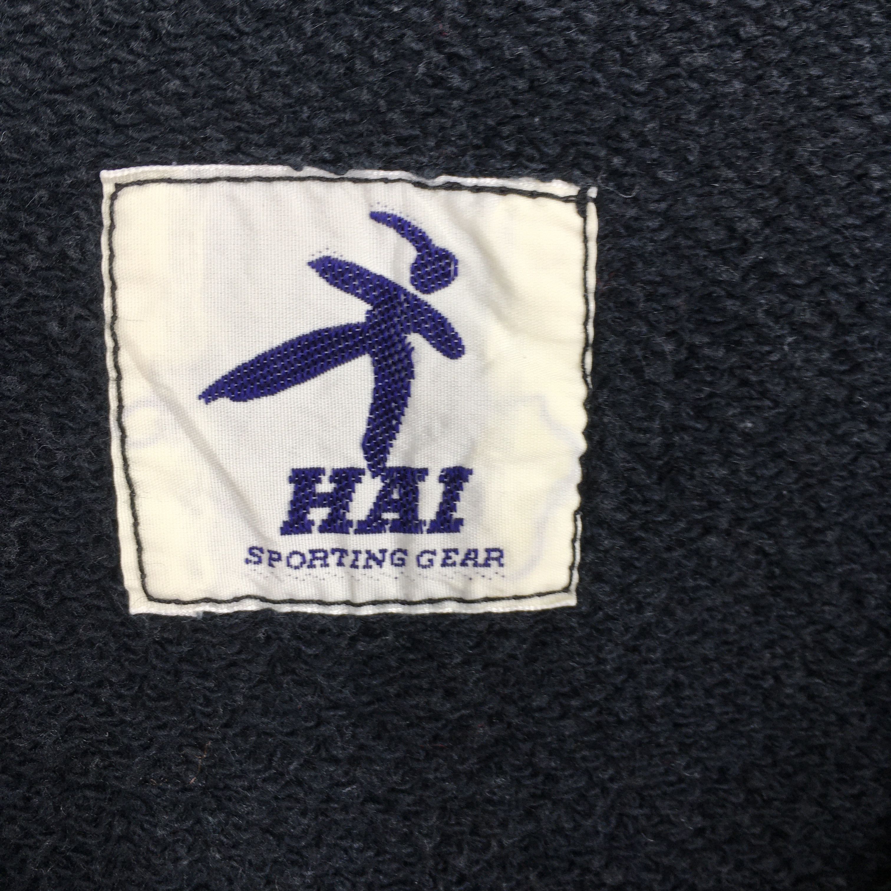 Hai Sporting Gear × Issey Miyake × Vintage Vintage Hai Sporting Gear Black Sweatshirt Medium Size US M / EU 48-50 / 2 - 5 Thumbnail