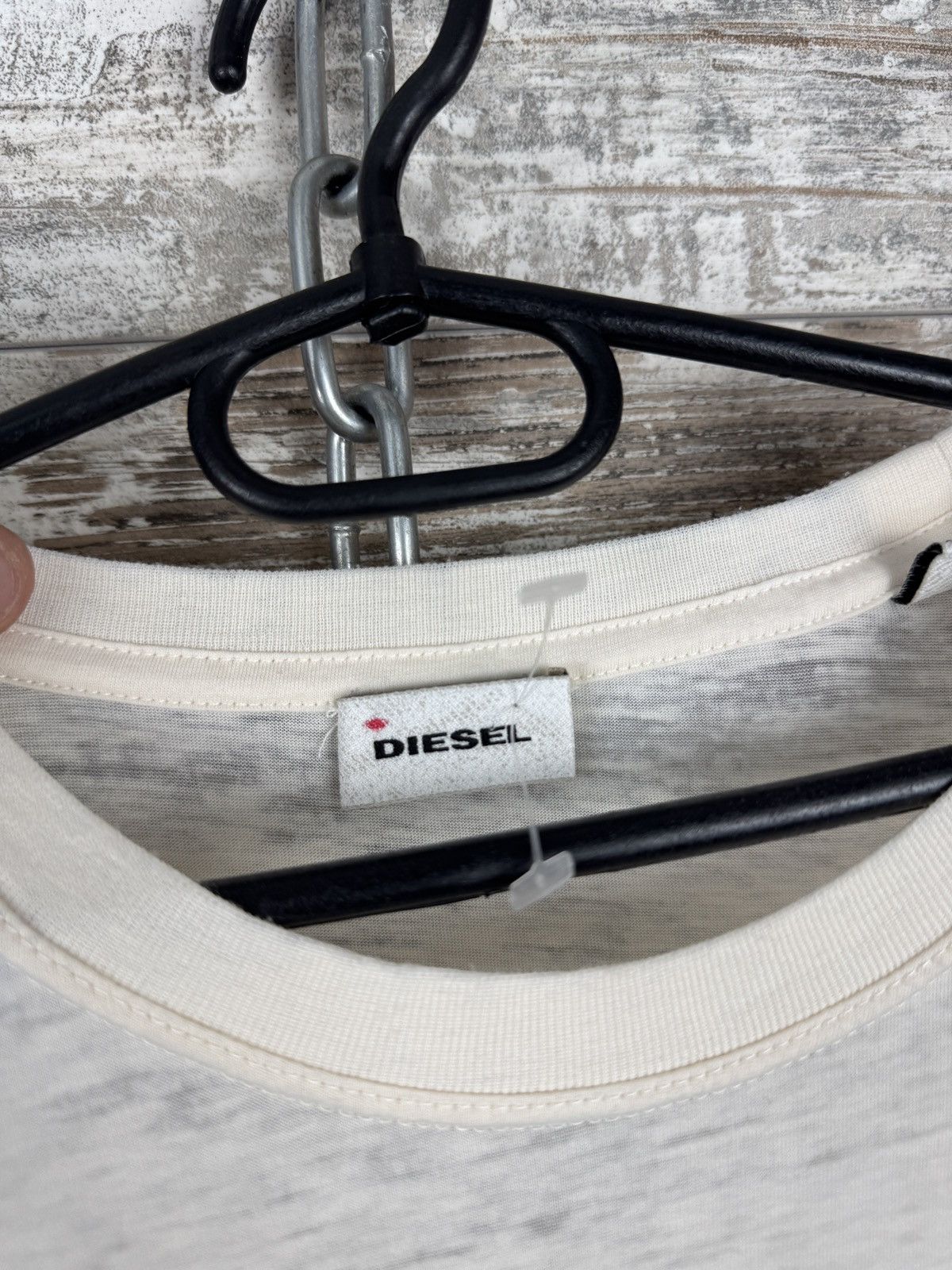 Diesel × Diesel Black Gold Mens Vintage Diesel T-shirt big logo black gold tee y2k rare Size US XL / EU 56 / 4 - 5 Thumbnail