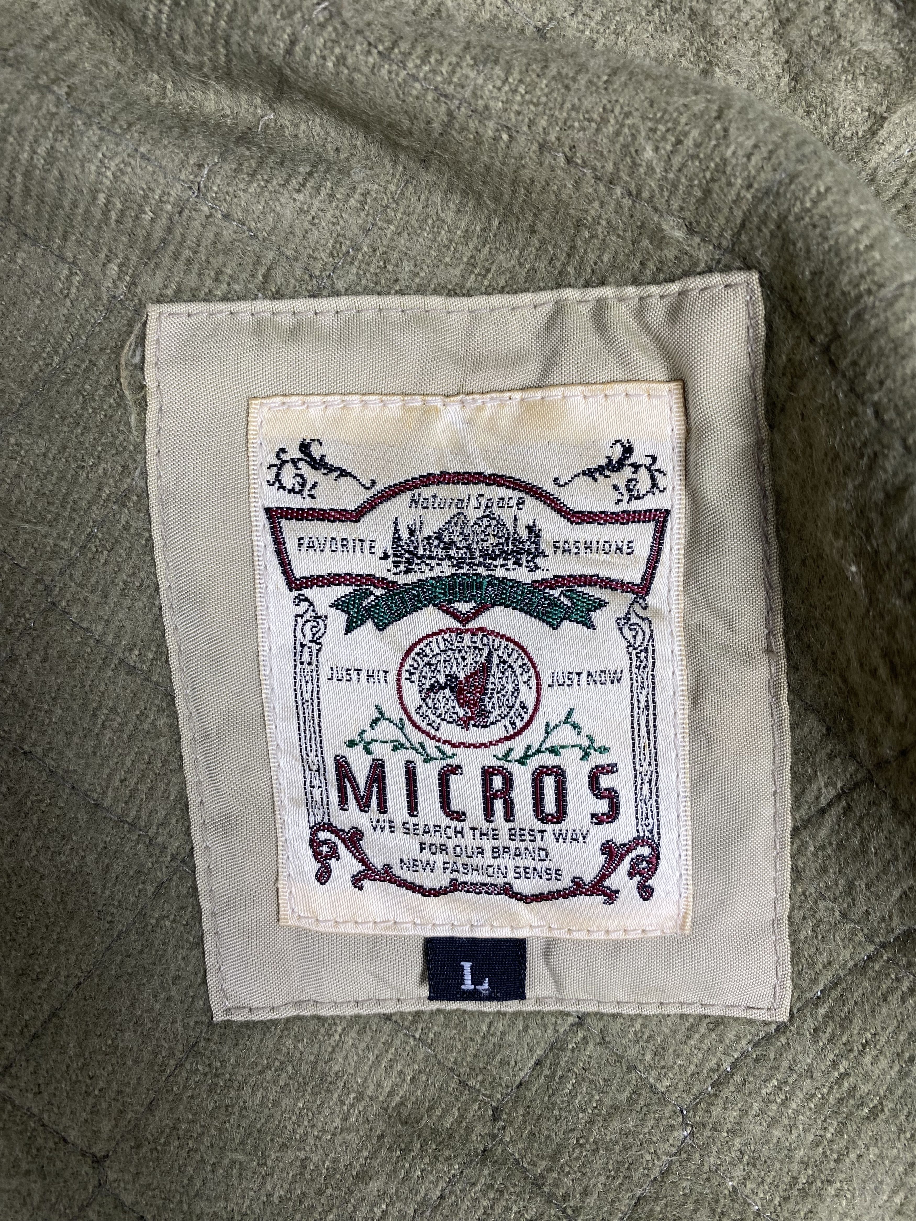 Japanese Brand Vintage Micros Quilted Lining Zip Up Light Jacket Size US L / EU 52-54 / 3 - 10 Thumbnail