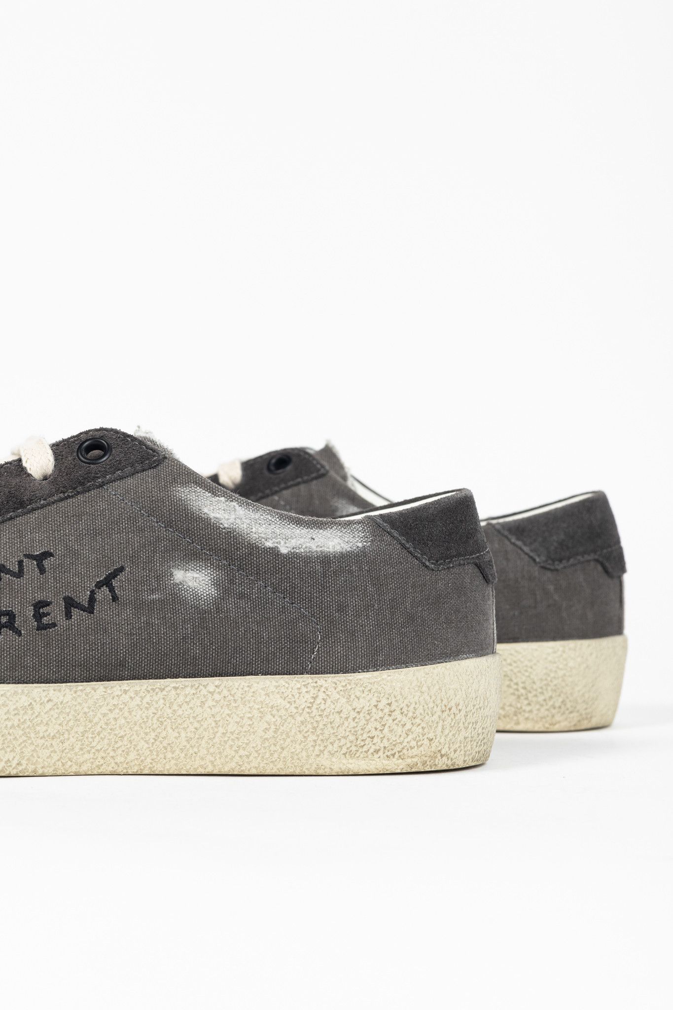Saint Laurent Paris Saint Laurent Court Classic SL/06 Distressed Sneakers Size US 6 / EU 39 - 10 Thumbnail