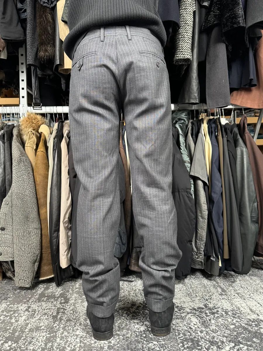 Dolce & Gabbana 2000s Dolce & Gabbana Grey Wool Stripped Pants Size US 34 / EU 50 - 3 Thumbnail