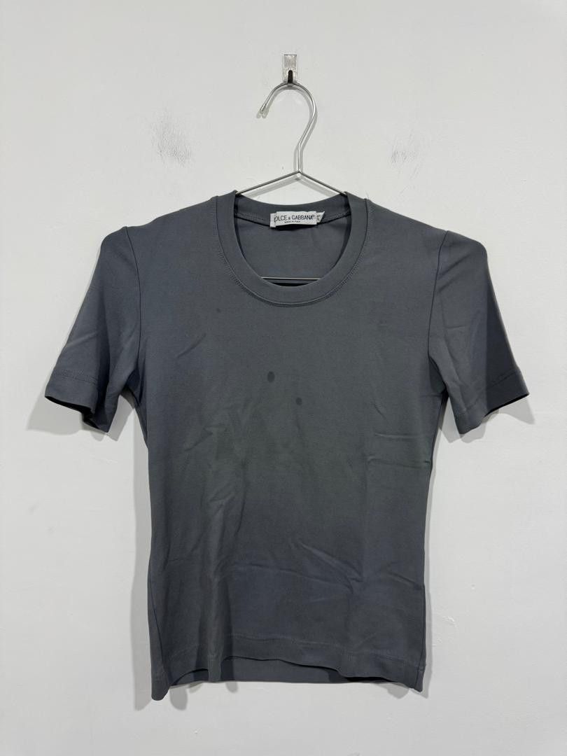 Dolce & Gabbana Vintage Dolce & Gabbana Plain Grey Tee Size M / US 6-8 / IT 42-44 - 1 Thumbnail