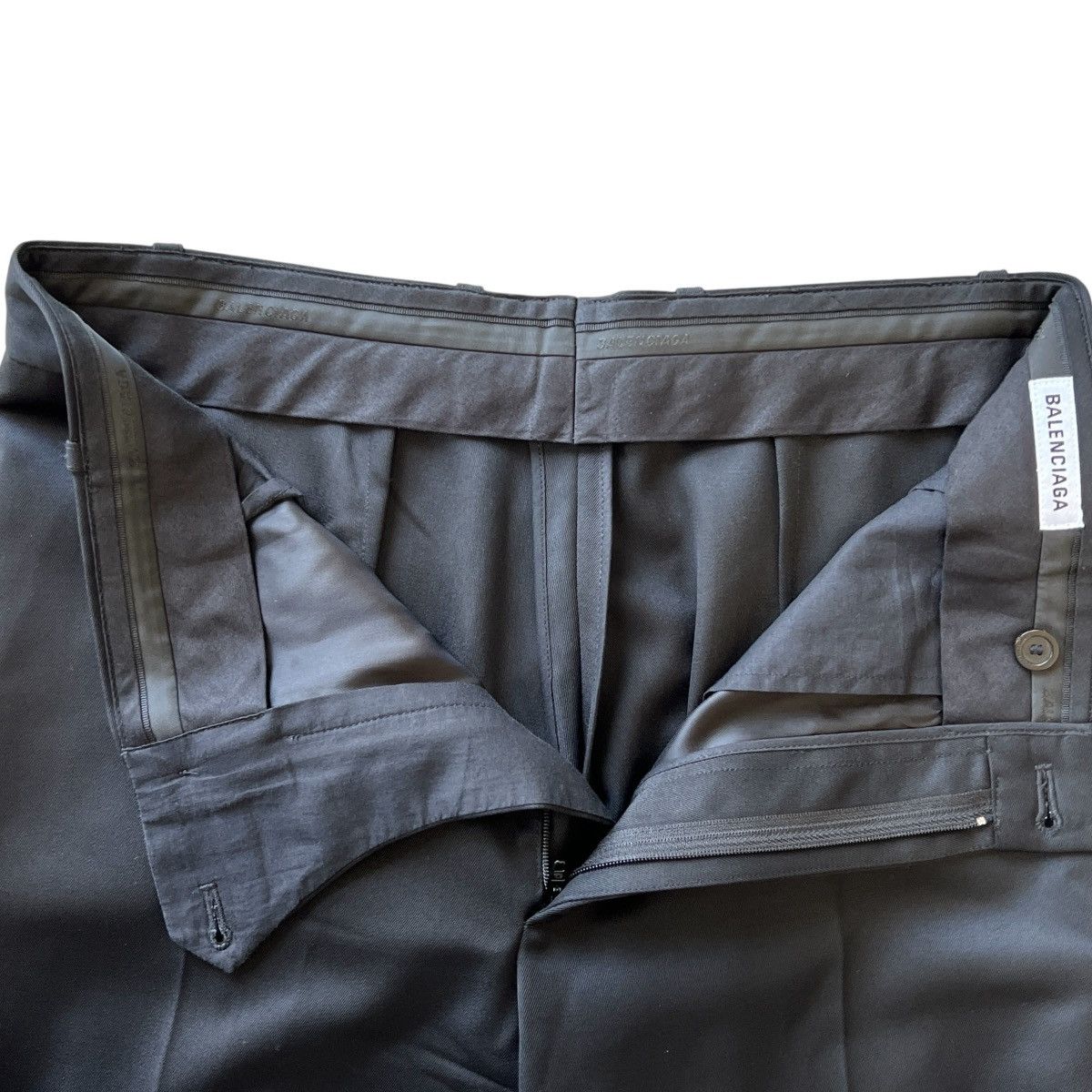 Balenciaga BALENCIAGA 2021AW DEMNA GVASALIA Virgin Wool Wide Pants Size US 26 / EU 42 - 5 Thumbnail