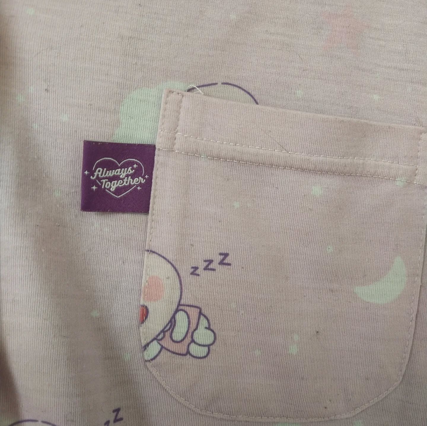 Japanese Brand Kakao Friends Pink Sleepwear Pocket Longsleeve Size US L / EU 52-54 / 3 - 2 Thumbnail