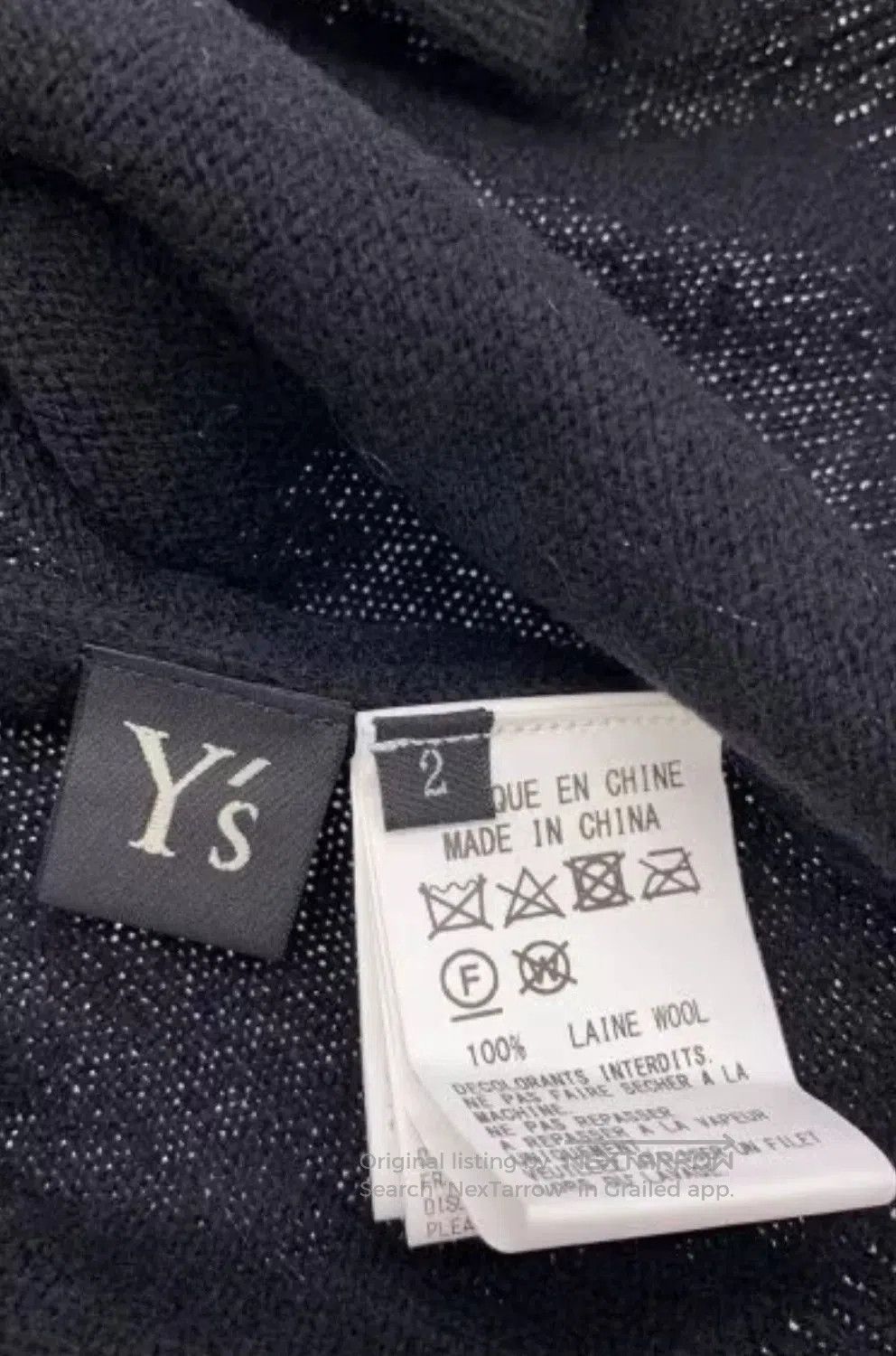 Yohji Yamamoto Y's Yohji Yamamoto Thick Wool Sweater. Size US M / EU 48-50 / 2 - 4 Thumbnail