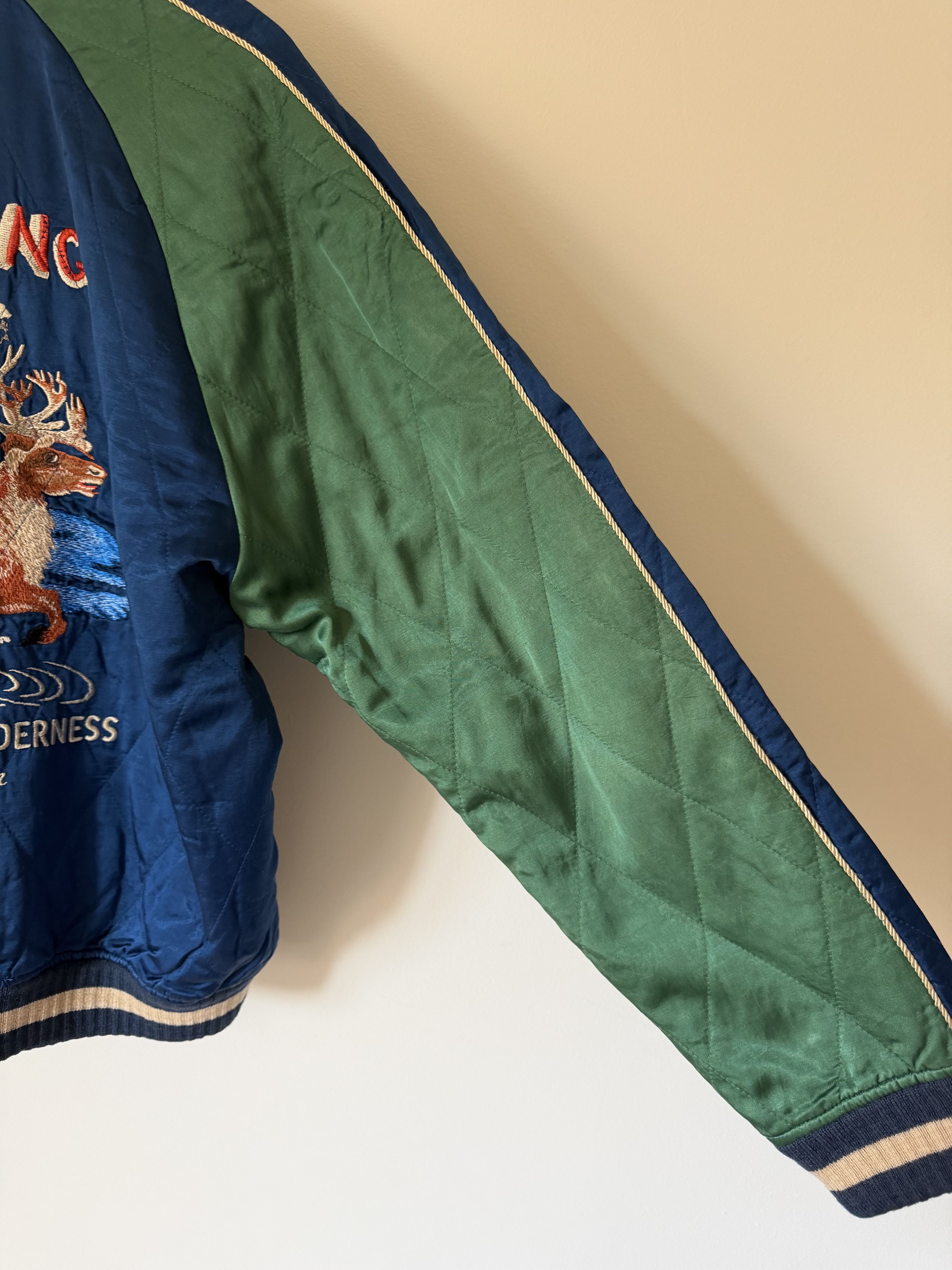 Polo Ralph Lauren Polo Ralph Lauren Wyoming Souvenir Satin Flight Jacket Size US L / EU 52-54 / 3 - 4 Thumbnail