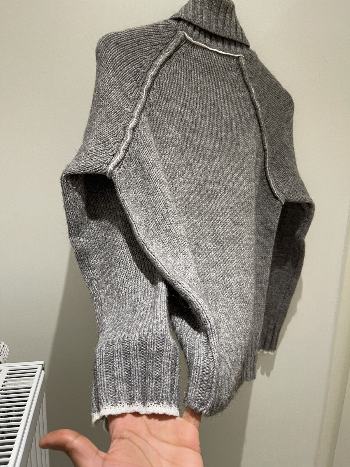 Neil Barrett Neil Barrett Fall 2003 Grey Alpaca Turtleneck Knitsweater Size US M / EU 48-50 / 2 - 22 Thumbnail