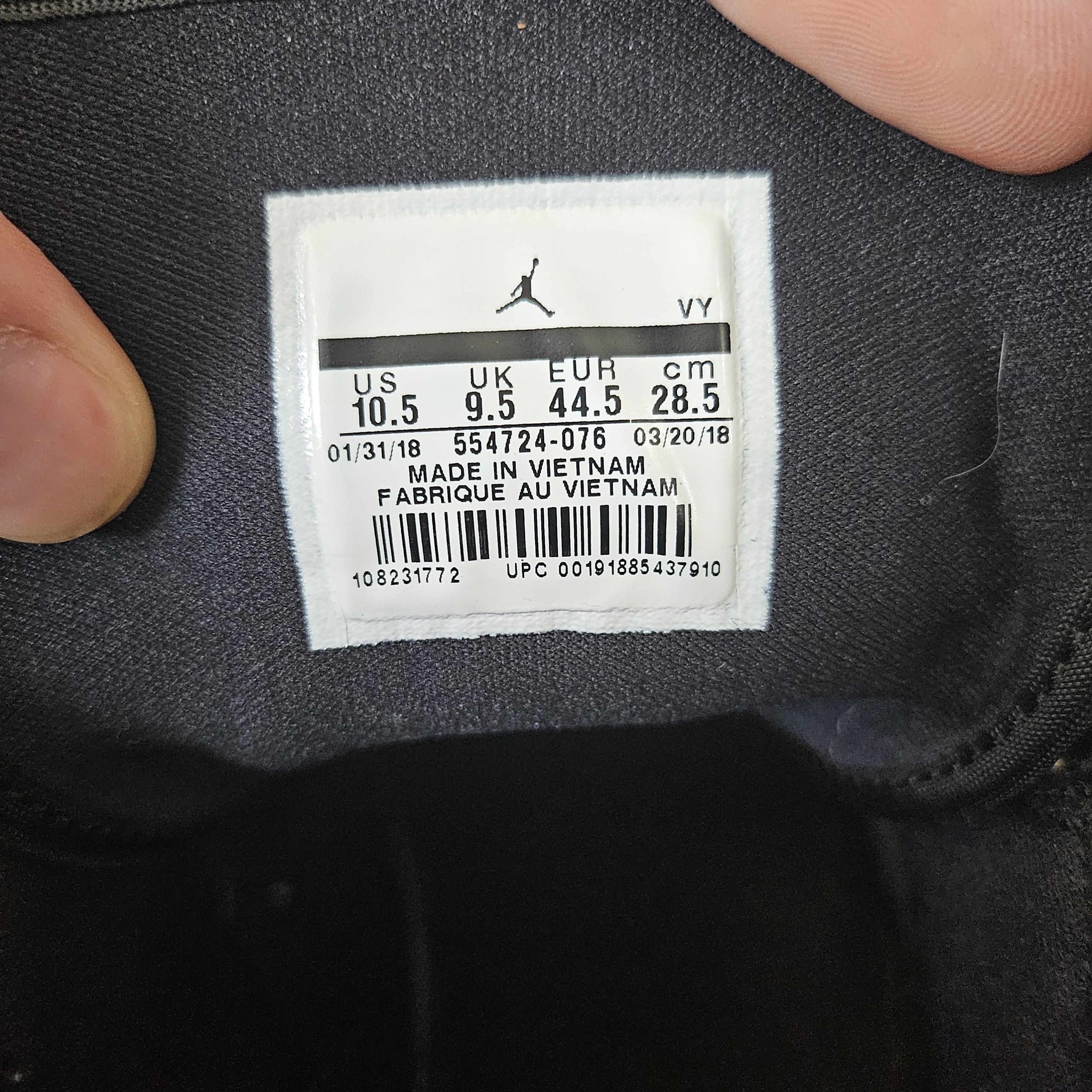 Jordan Brand × Nike Air Jordan 1 "Last Shot" size 10.5 Size US 10.5 / EU 43-44 - 7 Thumbnail