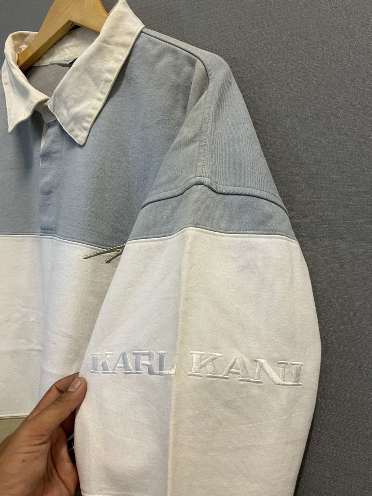 Karl Kani Vintage Karl Kani Stripe Collar Sweatshirt Size US XL / EU 56 / 4 - 5 Thumbnail