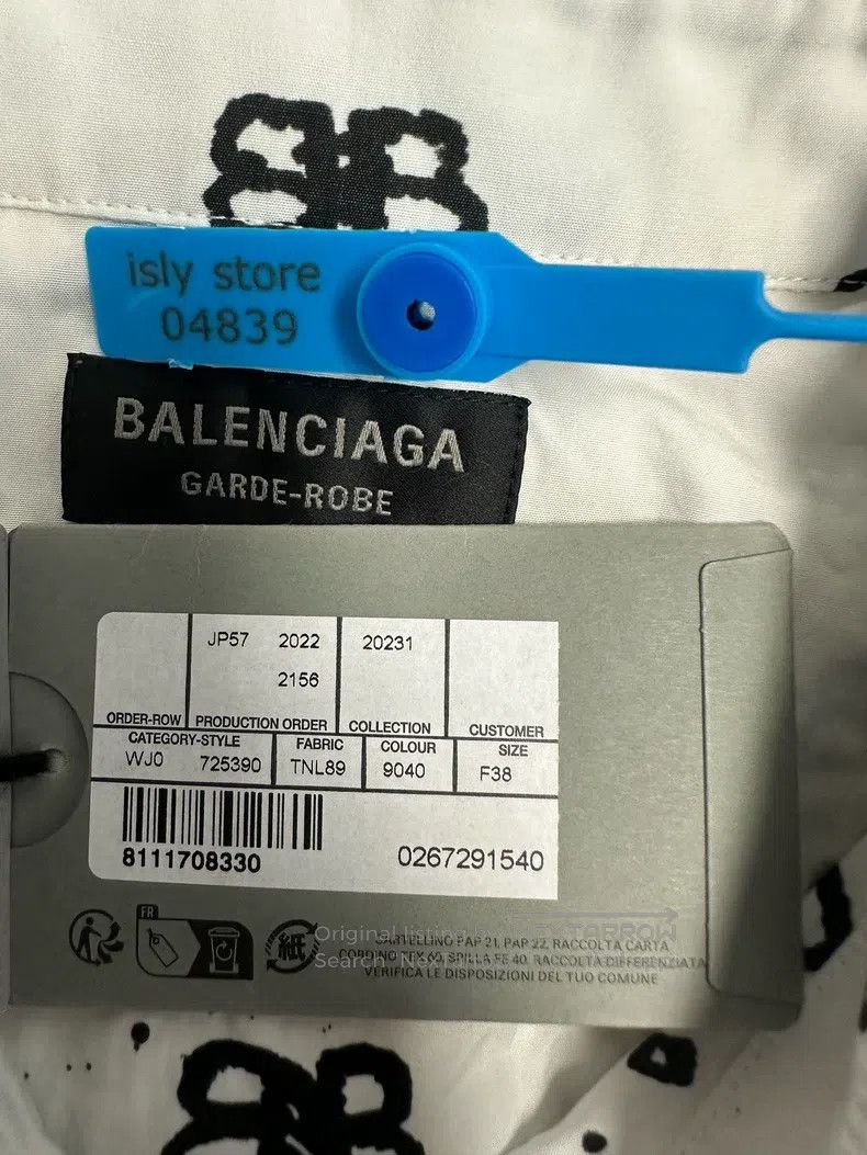 Balenciaga Balenciaga All-Over Printed Single-Breasted Long Sleeve Size XS / US 0-2 / IT 36-38 - 4 Thumbnail