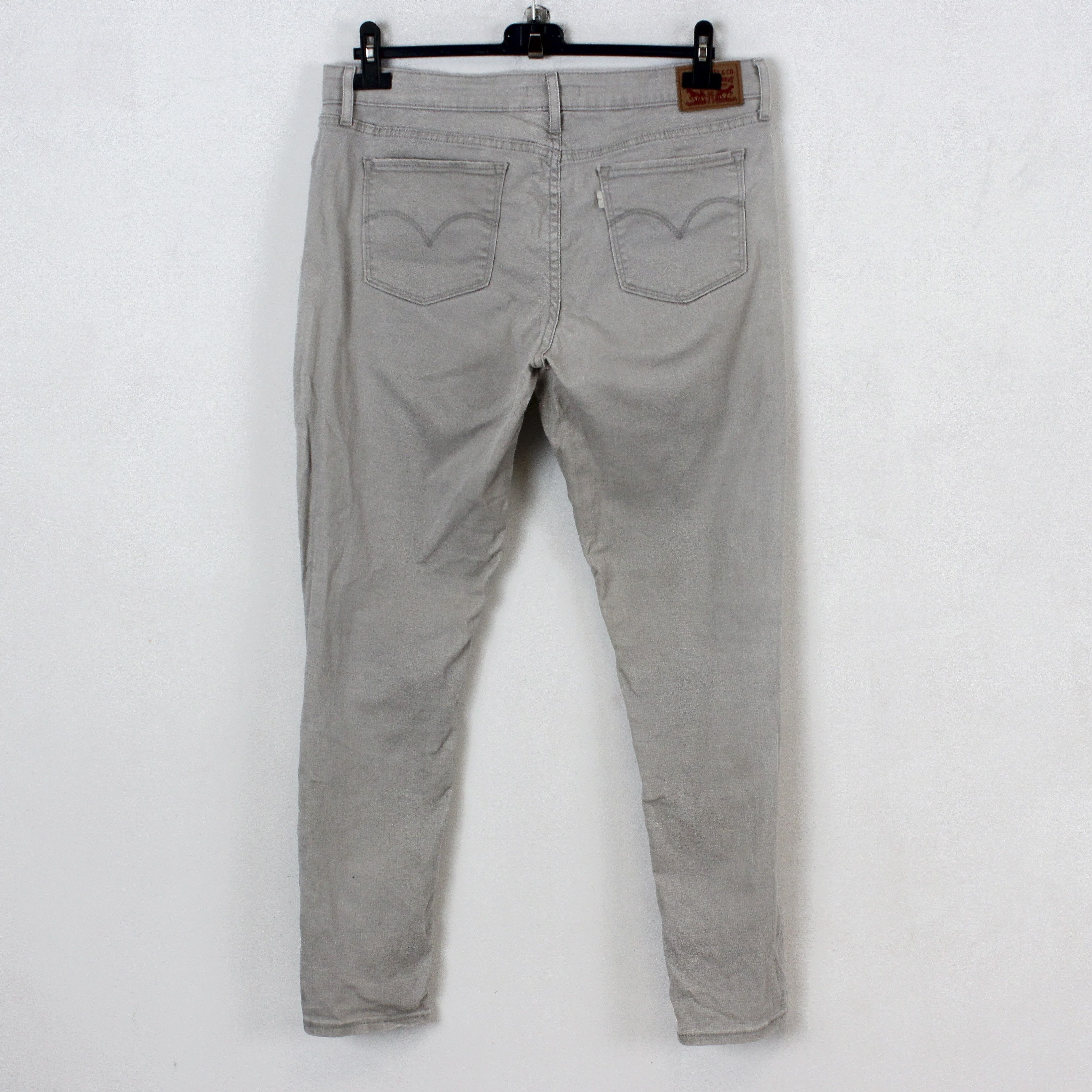 Levi's 711 Women W32 L32 Skinny Jeans Denim Pants Trouser Mid Rise Size 32" / US 10 / IT 46 - 3 Thumbnail