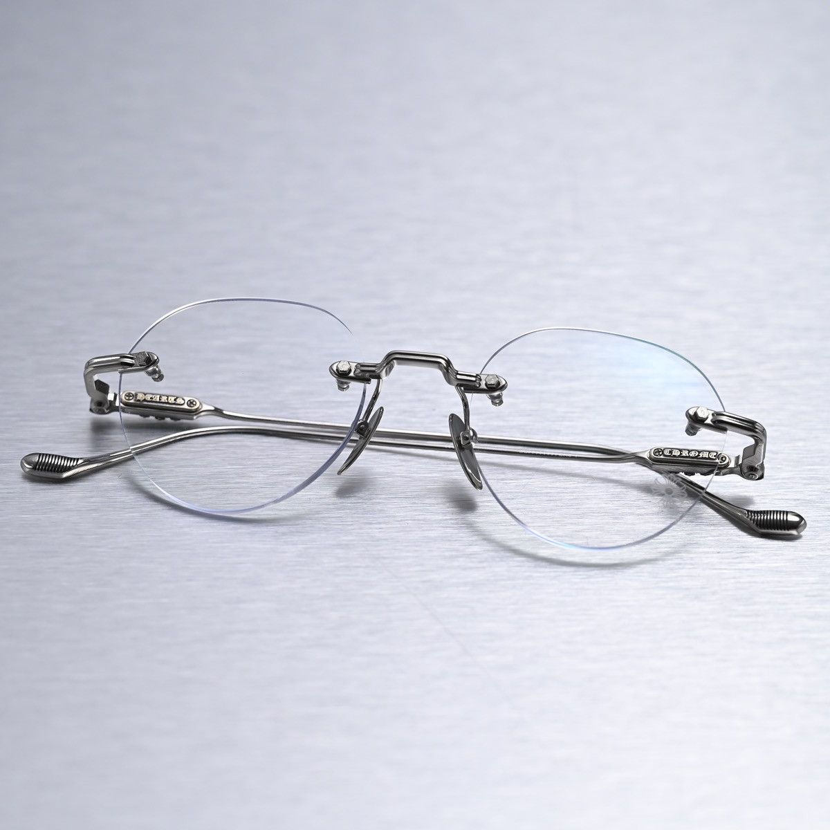 Chrome Hearts CHROME HEARTS SOFFFFFFFFERS I SHINY SILVER GLASSES Size ONE SIZE - 7 Thumbnail