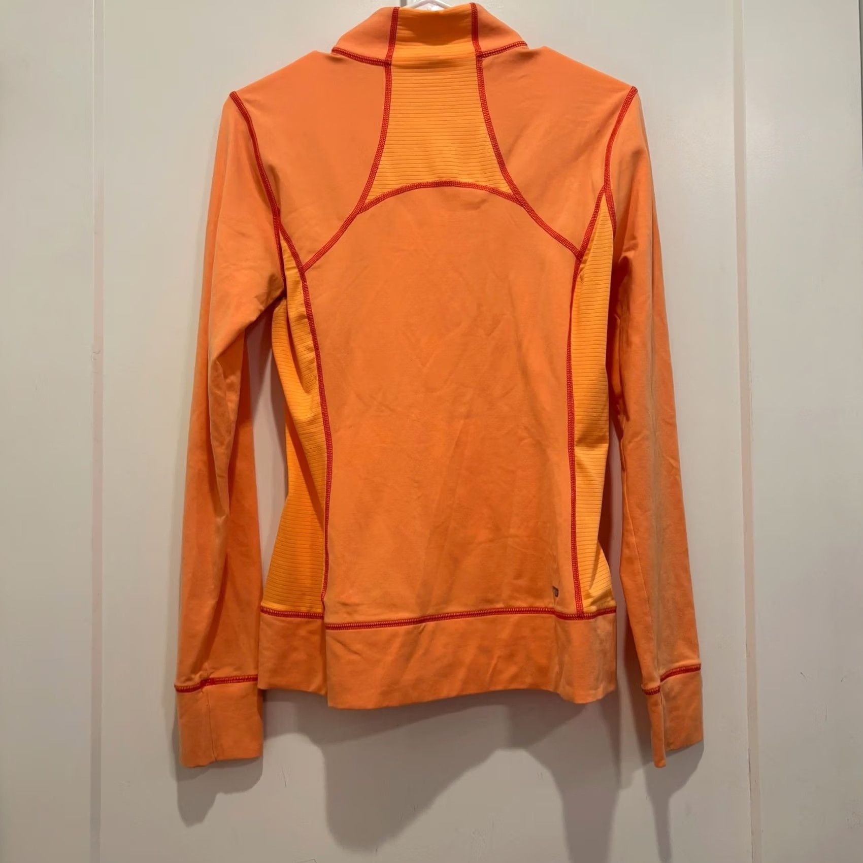 The North Face The North Face Womens Orange Athletic Track Jacket Mock Neck Medium Size M / US 6-8 / IT 42-44 - 3 Thumbnail