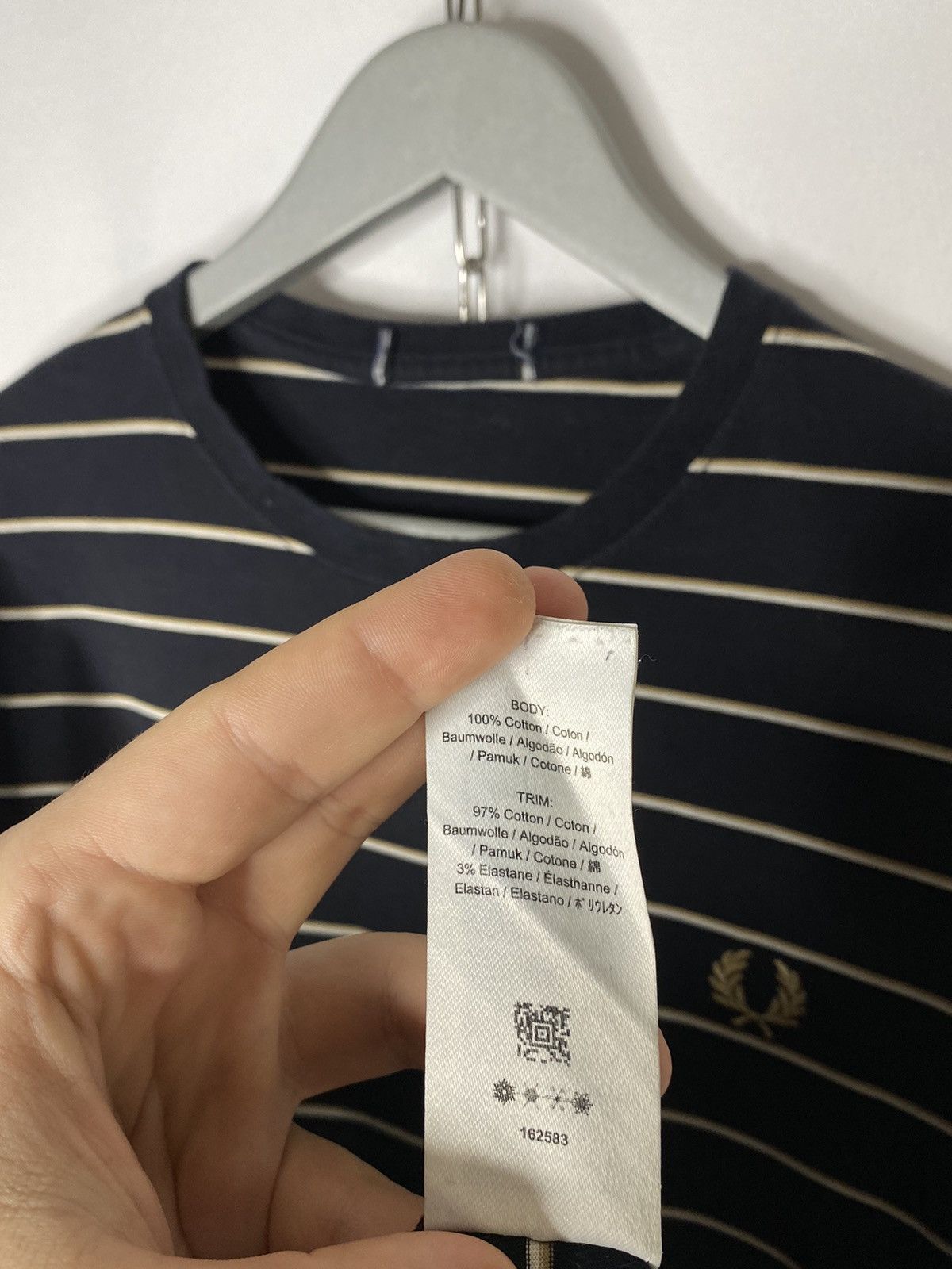 Fred Perry × Vintage 🔥Vintage Fred Perry Striped T-Shirt Tee Short Sleeve🔥 Size US M / EU 48-50 / 2 - 7 Thumbnail