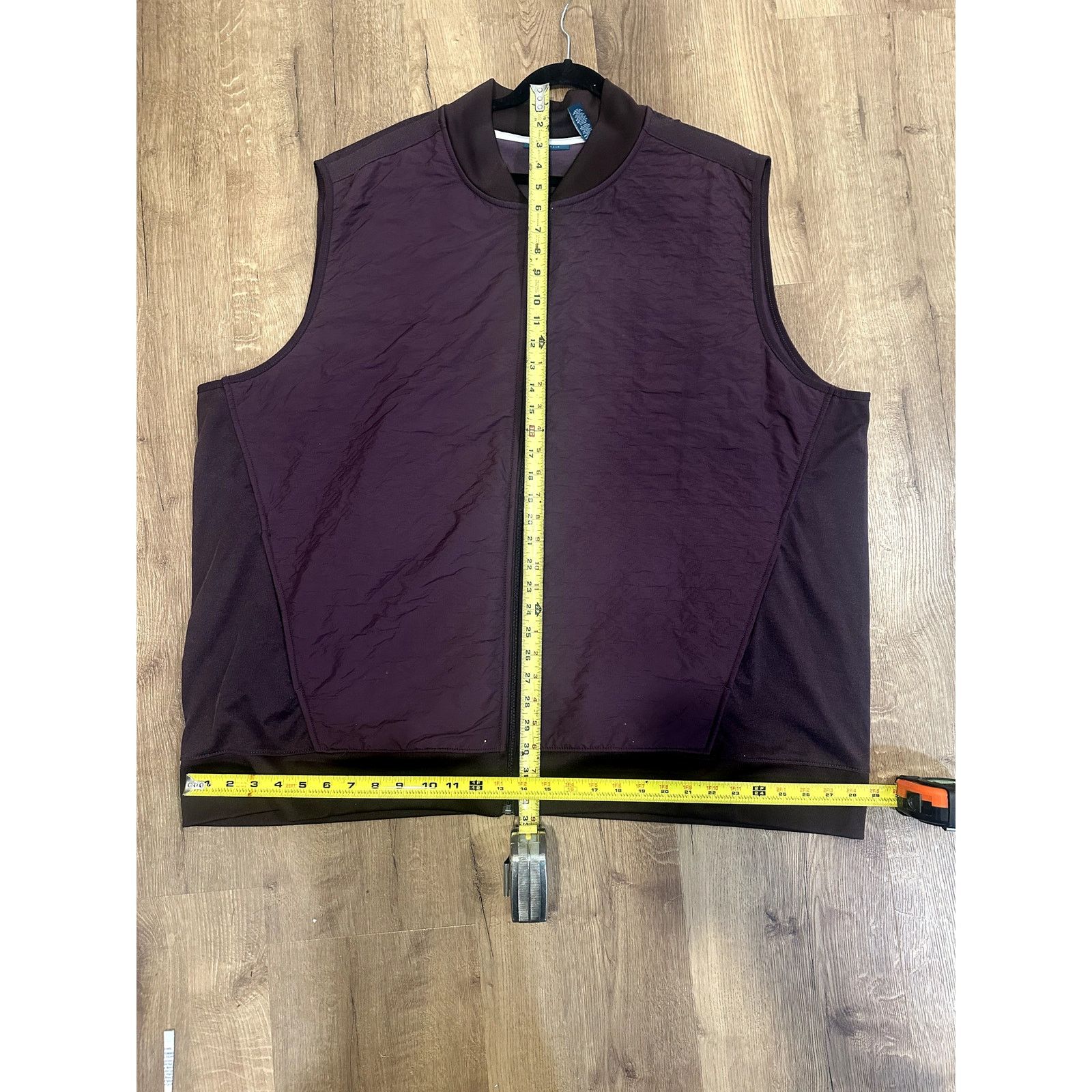 Perry Ellis Perry Ellis Mens Vest 3XLT Sleeveless Quilted Outerwear Plum Size US XXL / EU 58 / 5 - 4 Thumbnail