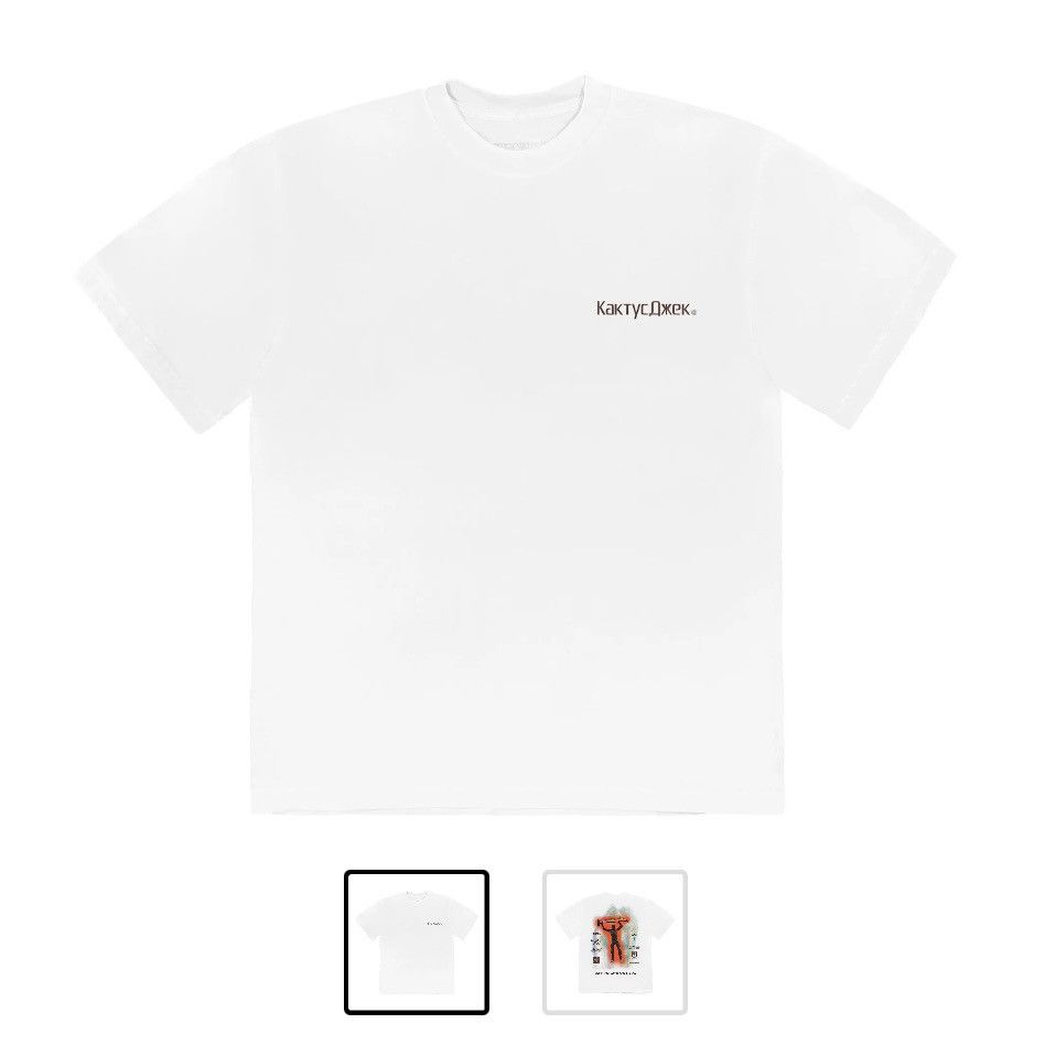 Travis Scott Travis Scott Cactus Jack Rage Emote Tee White Size US S / EU 44-46 / 1 - 2 Thumbnail