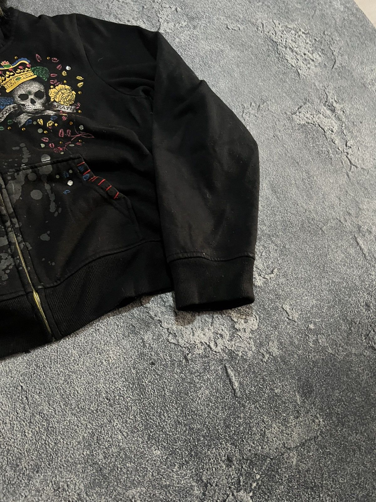 Vintage Y2K Glamour Zip Hoodie Balenciaga Style / Avant Garde Faded Size US M / EU 48-50 / 2 - 6 Thumbnail