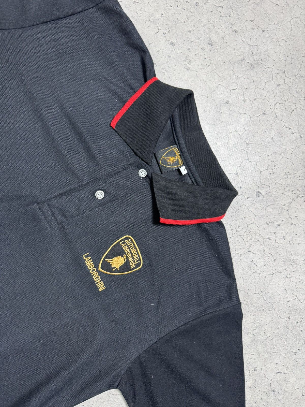 Lamborghini Lamborghini Racing Vintage Polo Shirt Black Size L Size US L / EU 52-54 / 3 - 5 Thumbnail