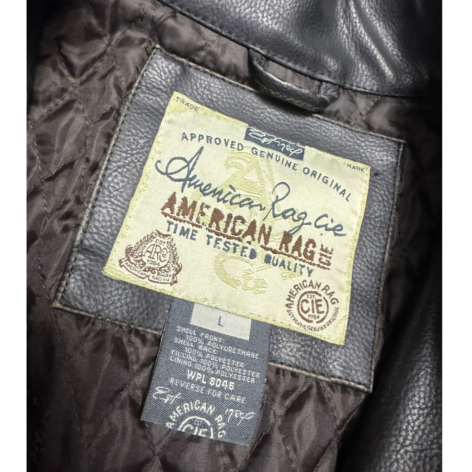 American Rag AMERICAN RAG FAUX LEATHER Motorcycle Bomber Jacket Large Size US L / EU 52-54 / 3 - 7 Thumbnail