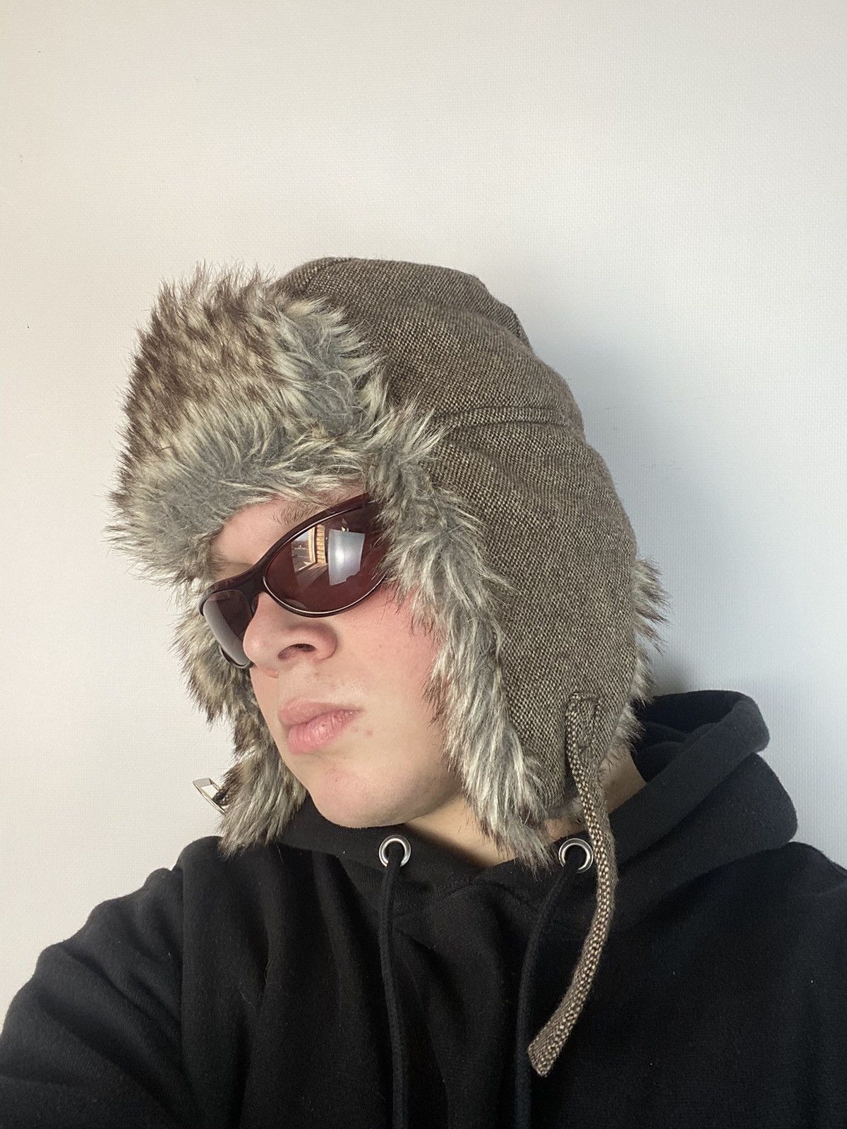 Hysteric Glamour × Japanese Brand Vintage fuzzy mohair japanese ushanka hat avant garde Size ONE SIZE - 1 Thumbnail