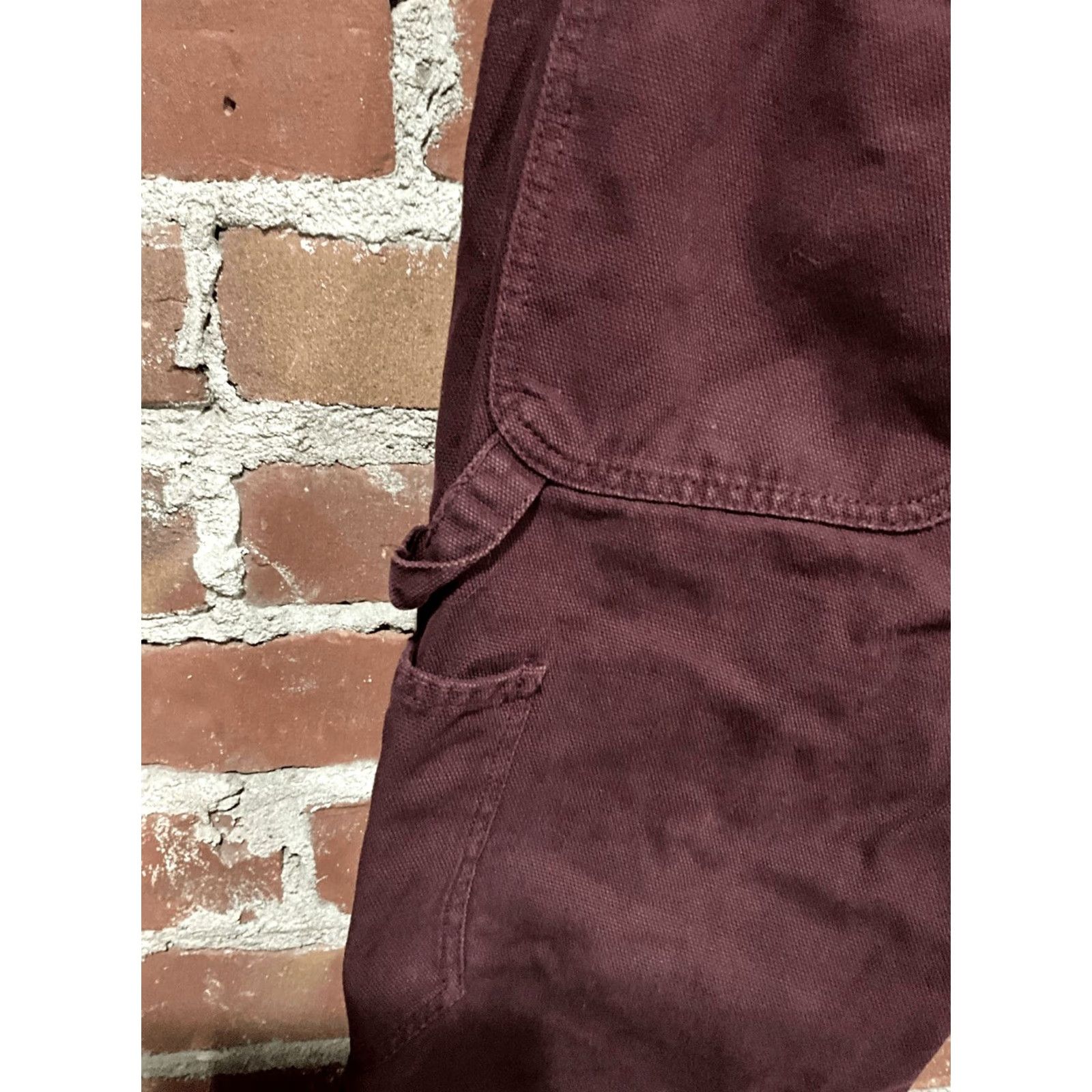Zara Zara Burgundy Cargo Carpenter Pants Mens 30 Red Color 29 Inseam Regular Size US 30 / EU 46 - 3 Thumbnail