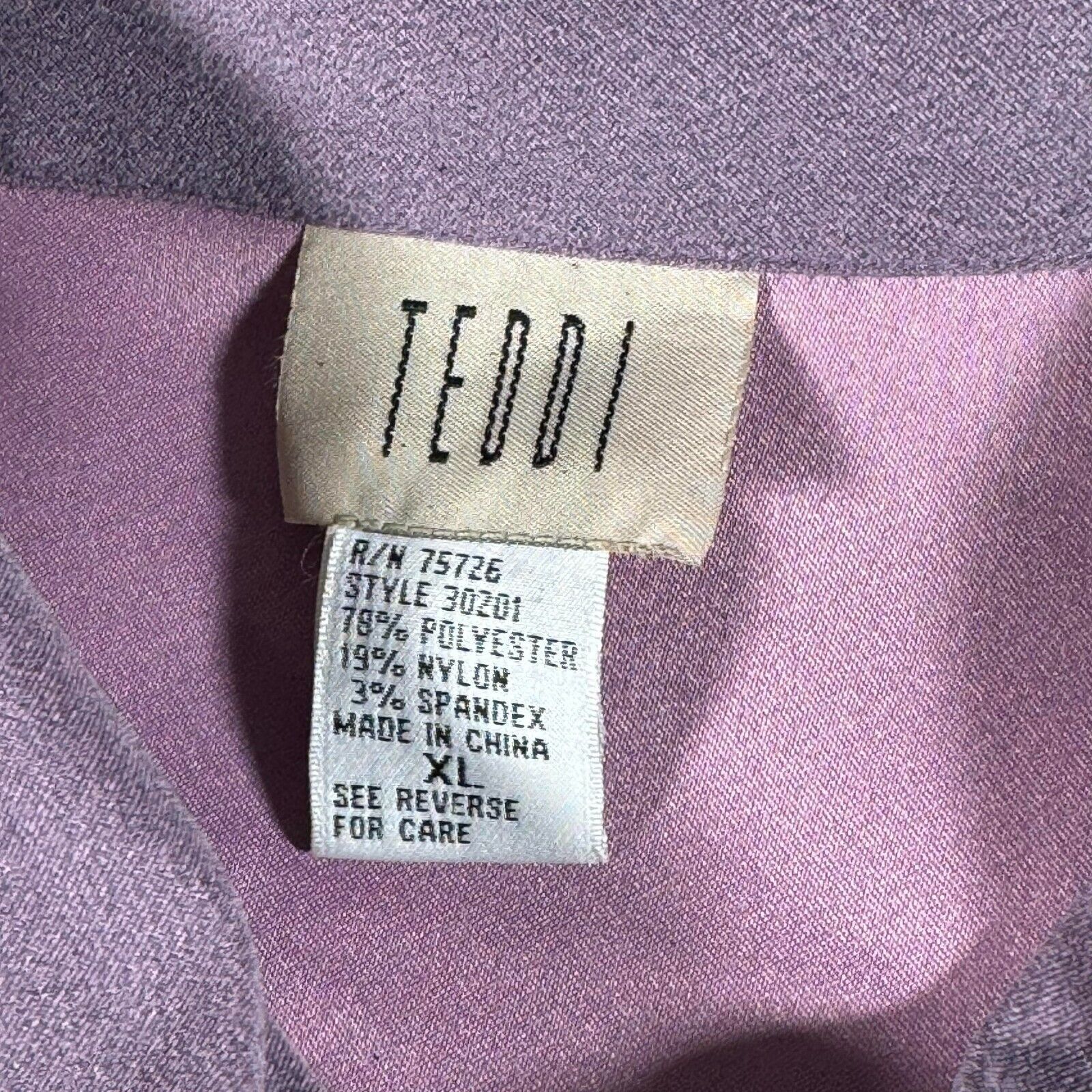 Other Teddi Jacket Womens XL Vintage 80s 90s Peter Pan Collar Size XL / US 12-14 / IT 48-50 - 5 Thumbnail