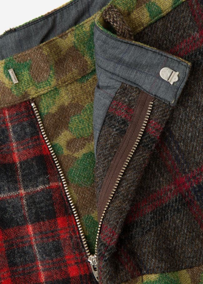 Monitaly Monitaly ANGLED PATCHWORK WOOL PANT Size US 32 / EU 48 - 2 Thumbnail