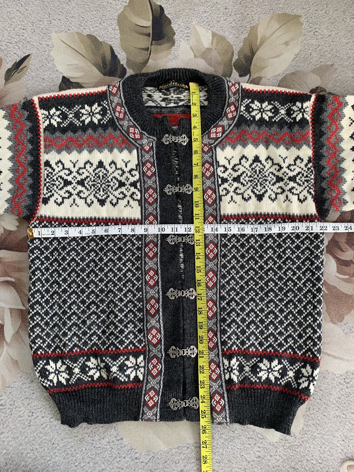 Art Comes First Nordstrikk Art Pattern Knit Sweater Jacket Made in Norway Size US S / EU 44-46 / 1 - 9 Thumbnail
