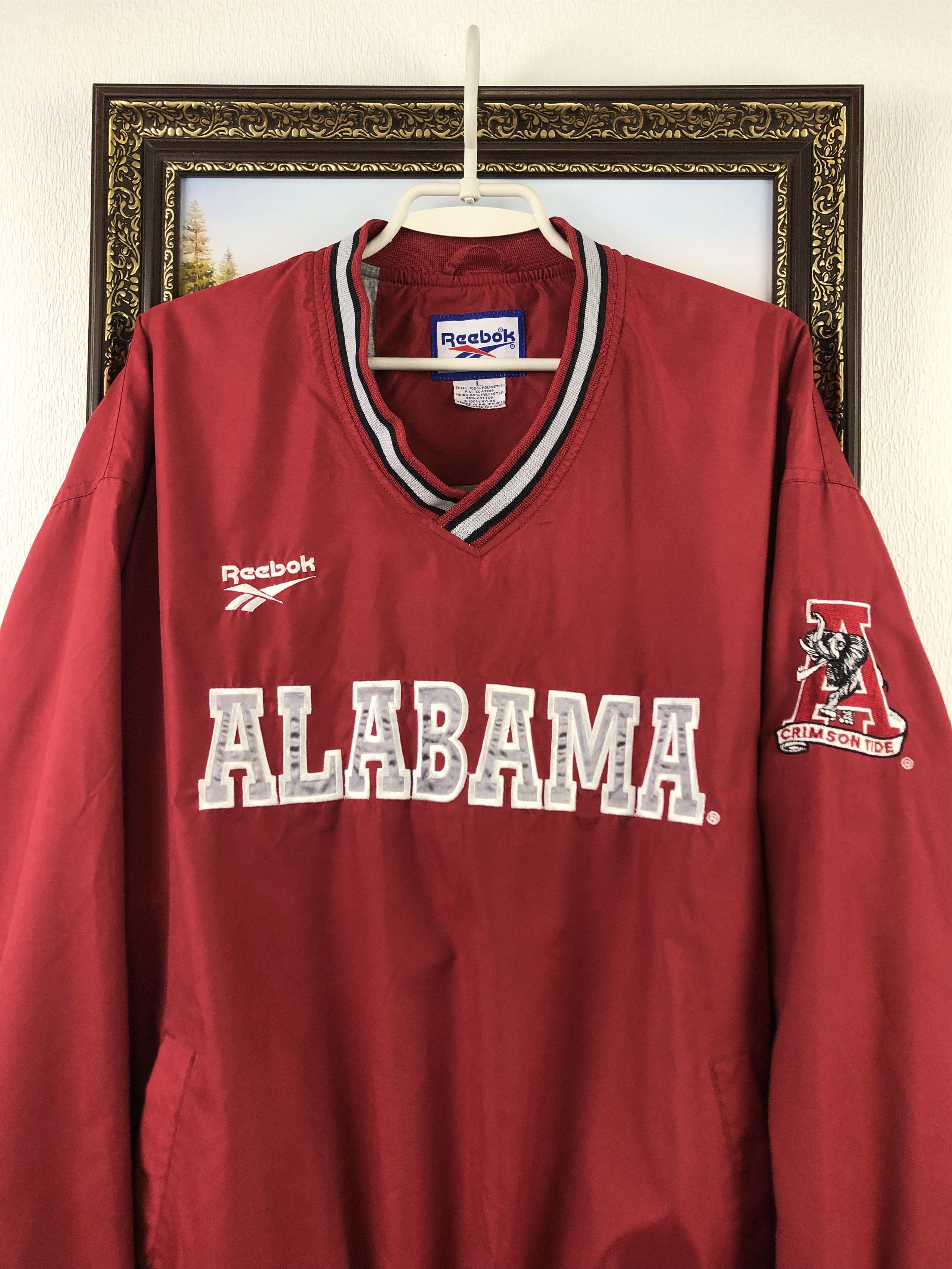NCAA × Reebok × Vintage Vintage 90's Alabama Crimson Tide Jacket NCAA Football Size US L / EU 52-54 / 3 - 2 Thumbnail
