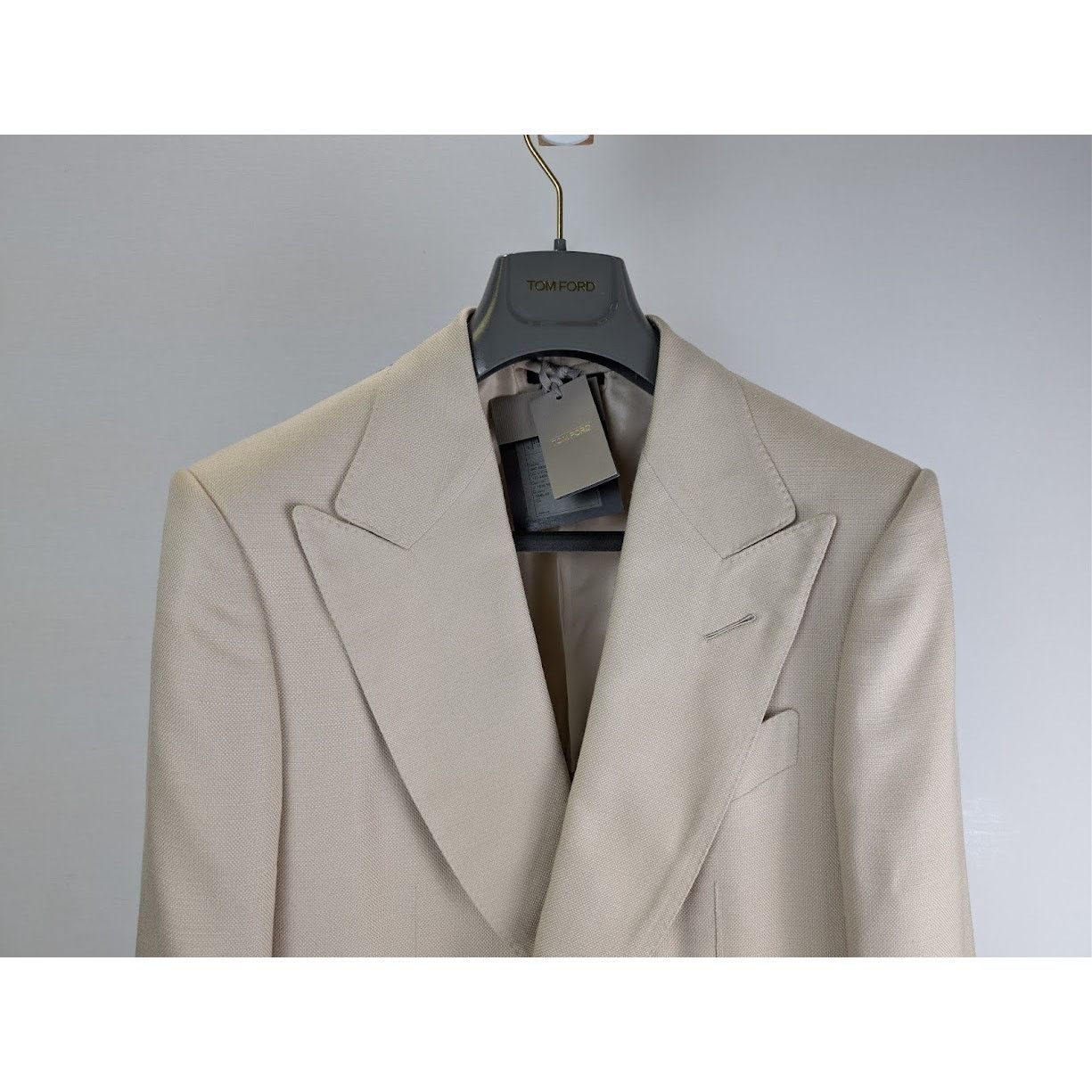 Tom Ford o1rshd1 Blazer Jacket in Cream Size US M / EU 48-50 / 2 - 3 Thumbnail