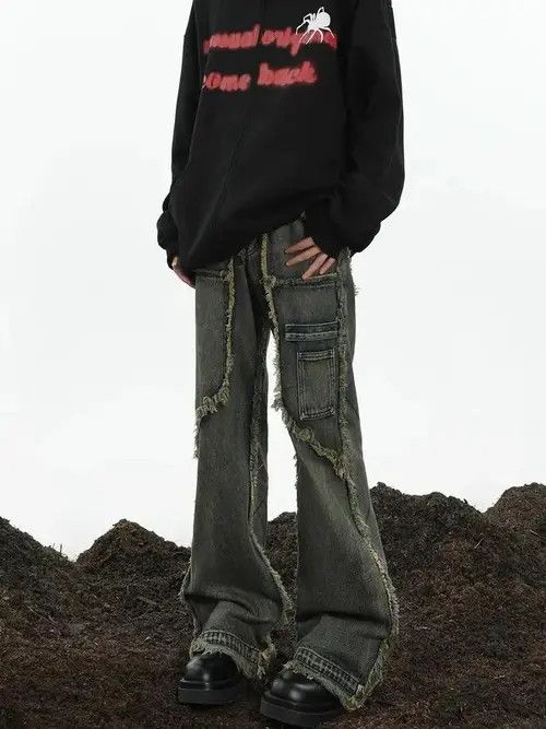 Japanese Brand × Jean Flared Style Denim Jean Size US 34 / EU 50 - 1 Thumbnail