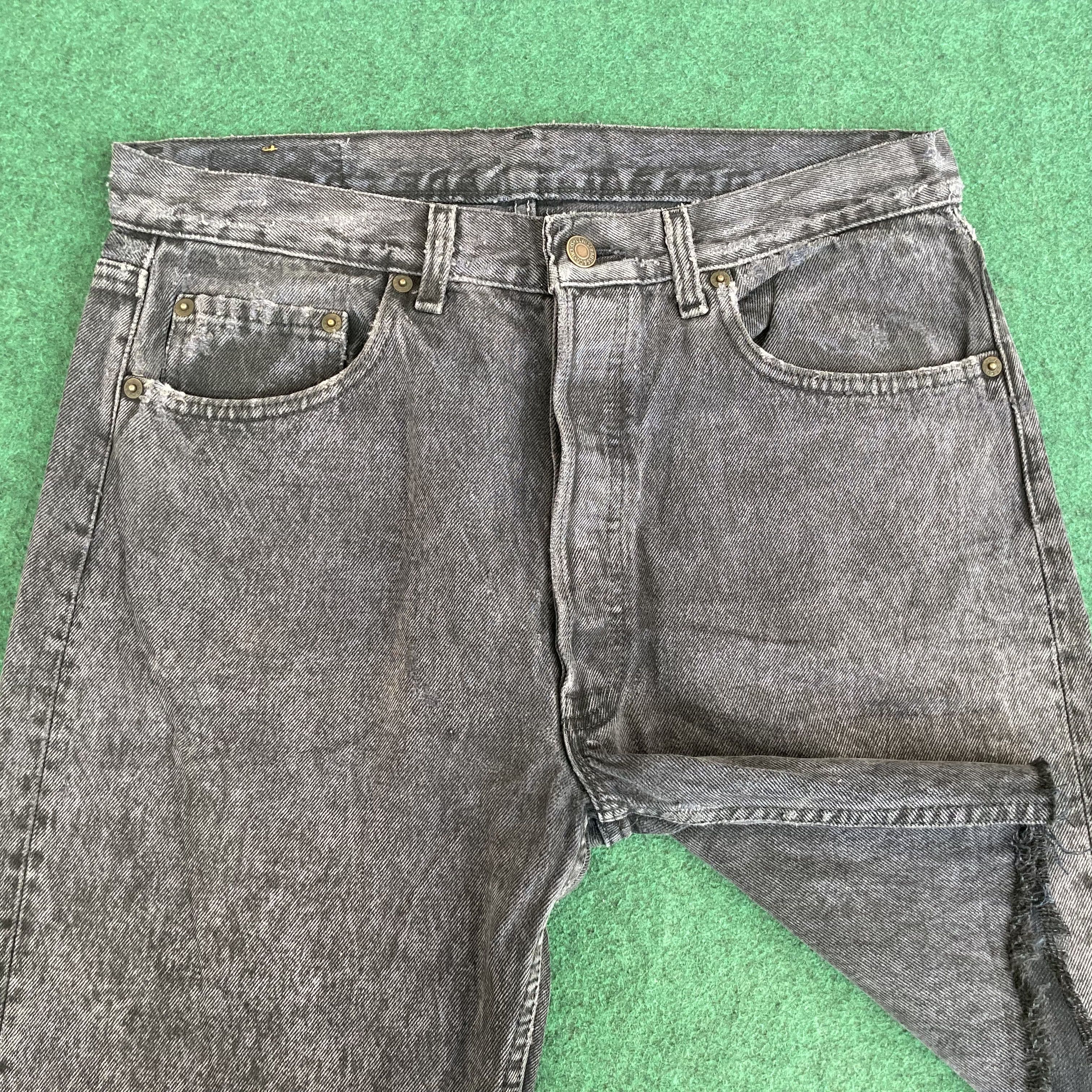 Levi's × Vintage Vtg Levis 501 Short Sz 32 Black Jorts Jeans Size US 32 / EU 48 - 3 Thumbnail