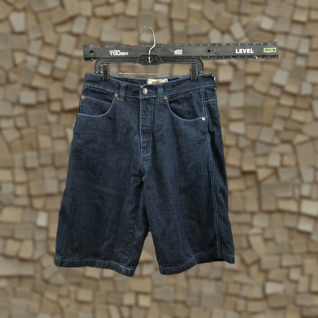 Denime RK Bermuda Shorts Mens Regular Size 34 Mid Rise Dark Blue Denim Bermuda Shorts 5-Pocket Jeans Style Lovers Men Size US 34 / EU 50 - 1 Thumbnail