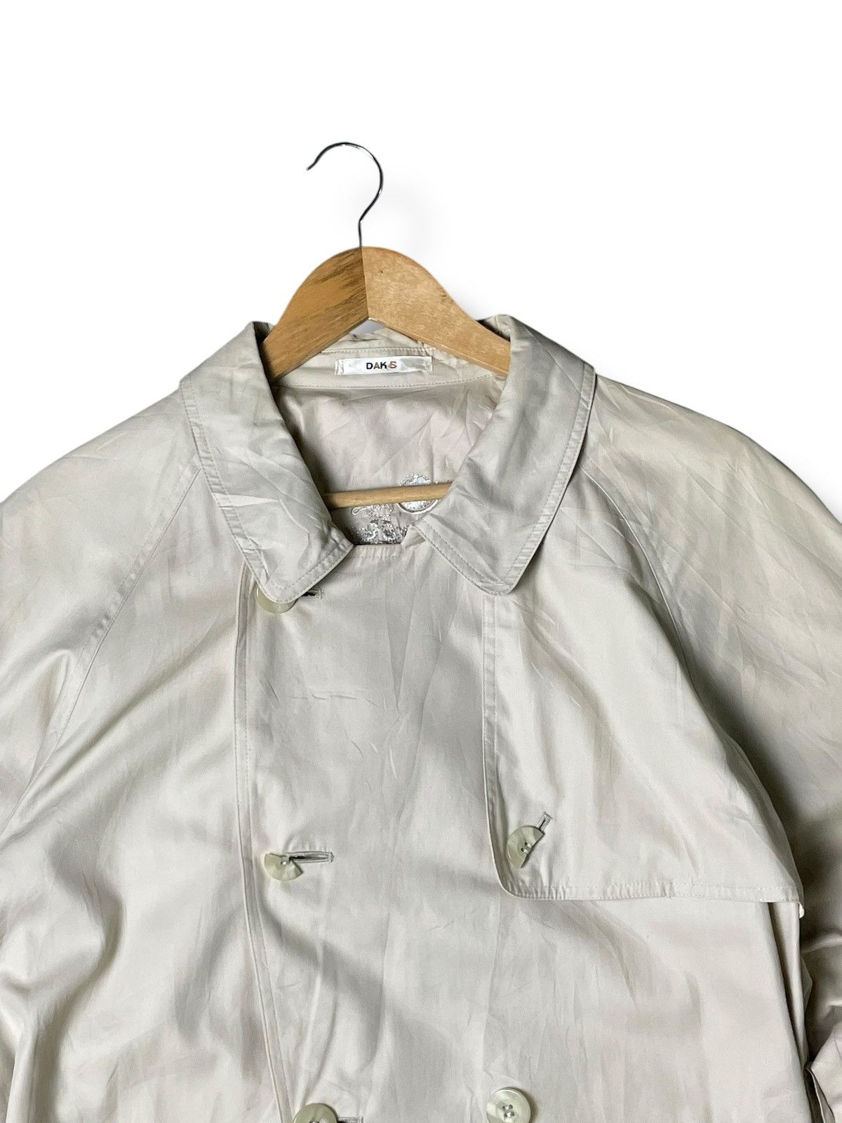 Designer × Japanese Brand × Vintage Daks Double Breasted Long Trenchcoat (54) Size US S / EU 44-46 / 1 - 6 Thumbnail