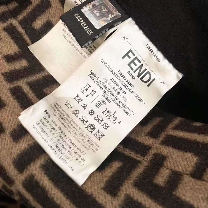Fendi Fendi Classic old-fashioned full-print double-sided coat Size US XXS / EU 40 - 7 Thumbnail
