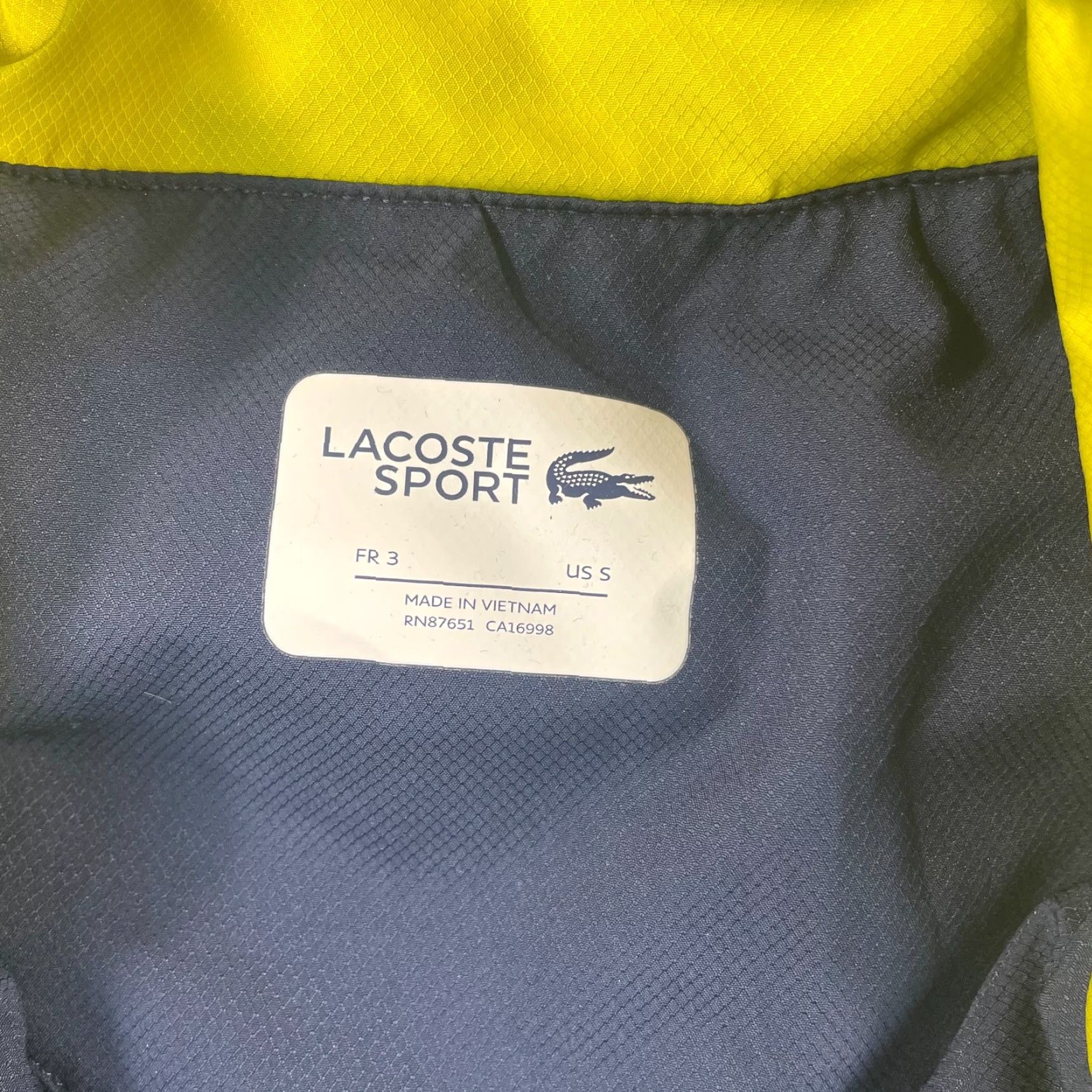 Lacoste Lacoste Tracksuit Mens Small Navy Blue 2 Piece Jacket Pants Zip Collared Logo Activewear Performance Size US 29 - 3 Thumbnail
