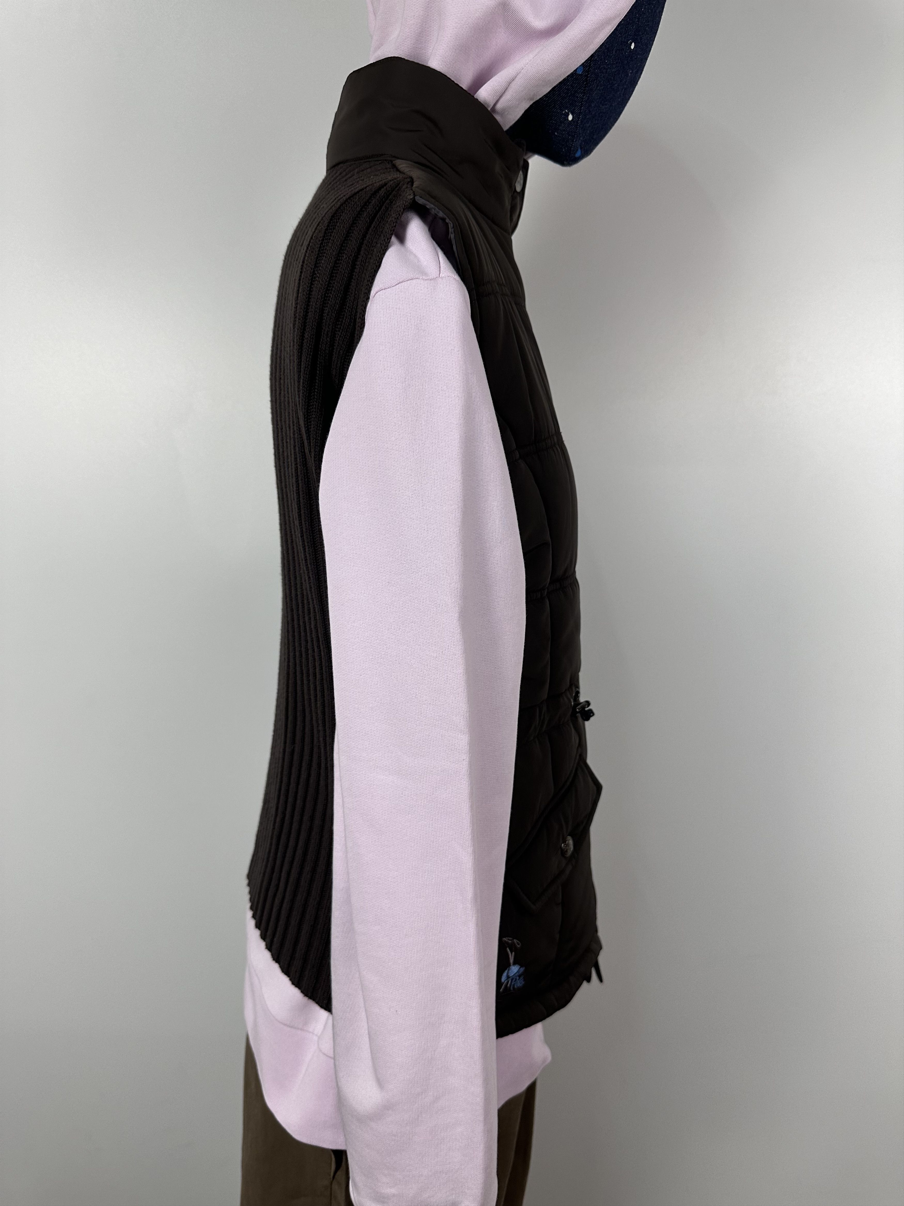 La Martina La Martina Quilted Down Women's Vest Coat Brown Size M Size M / US 6-8 / IT 42-44 - 10 Thumbnail